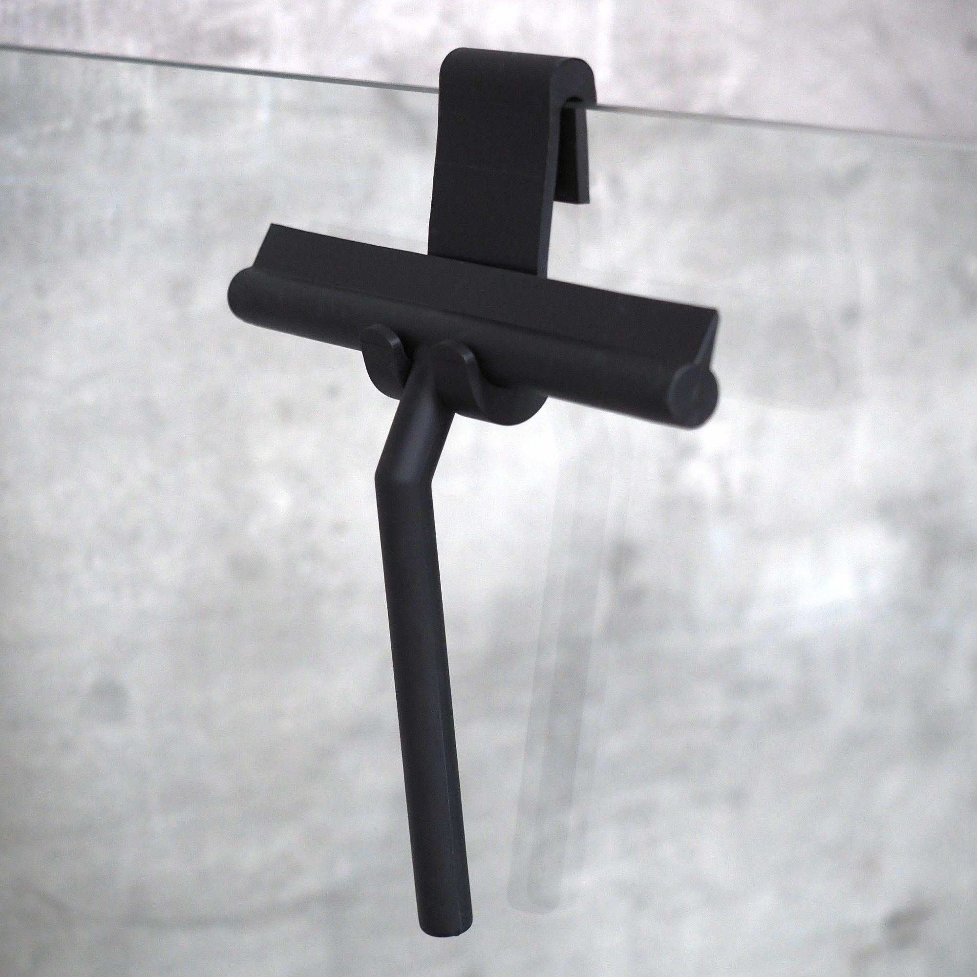 WITEN&NOCK Duschabzieher Wasserabzieher schwarz Edelstahl-Griff Glaswischer günstig online kaufen