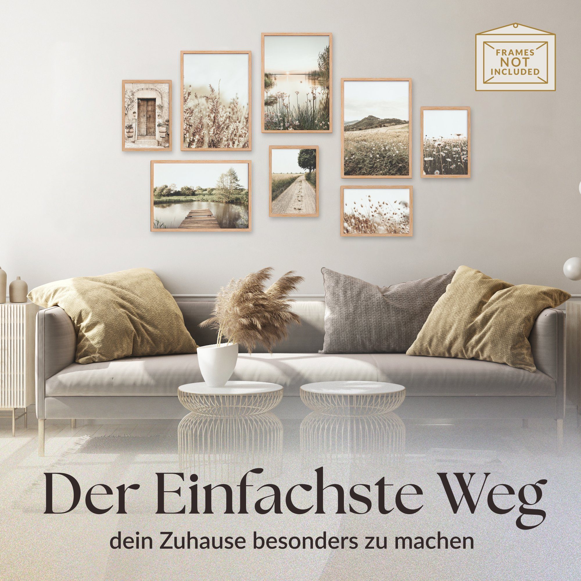 Heimlich Poster Set als Wohnzimmer Deko, günstig online kaufen