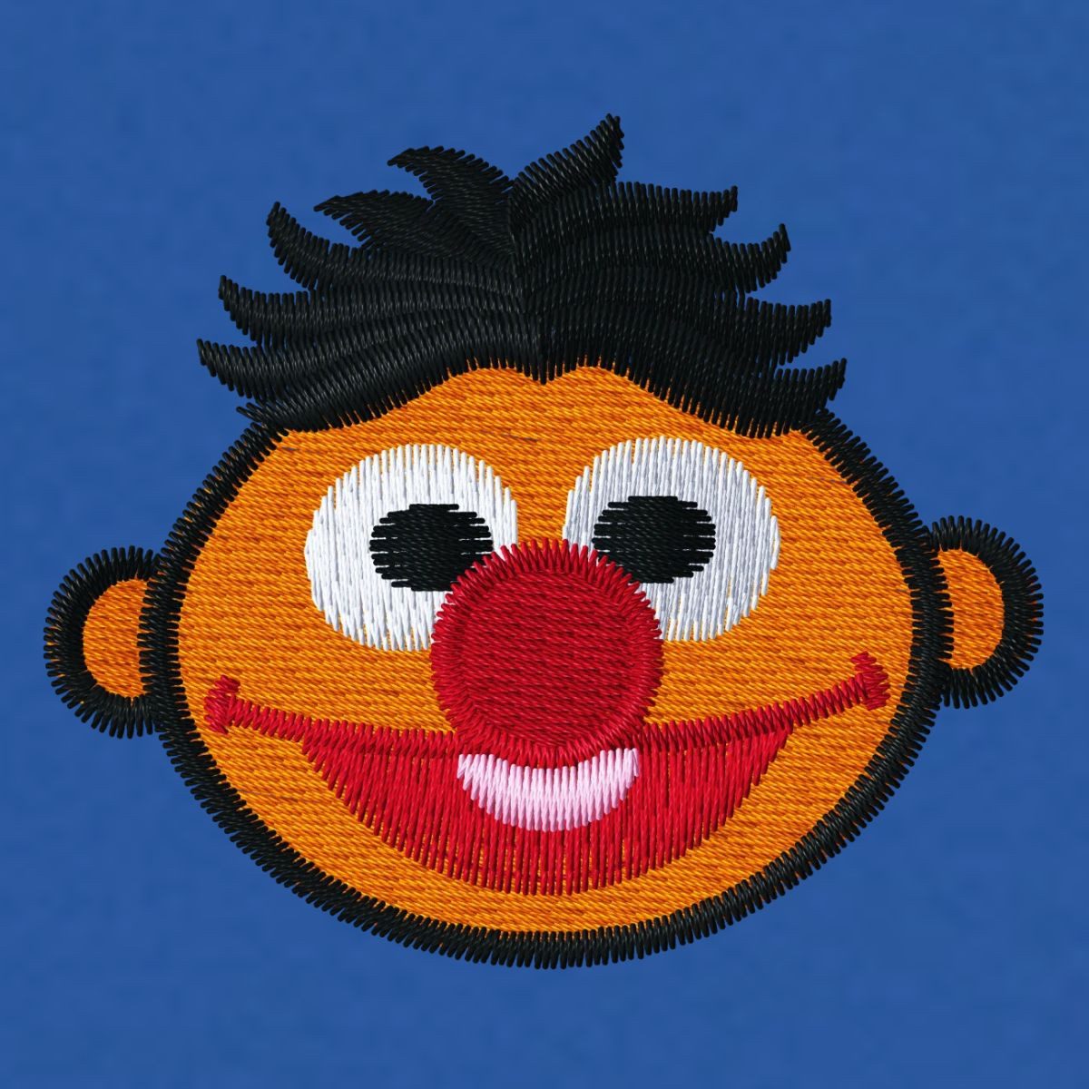 Spreadshirt Poloshirt Sesamstraße Ernie Als Stickmotiv Herren Poloshirt (1-tlg)