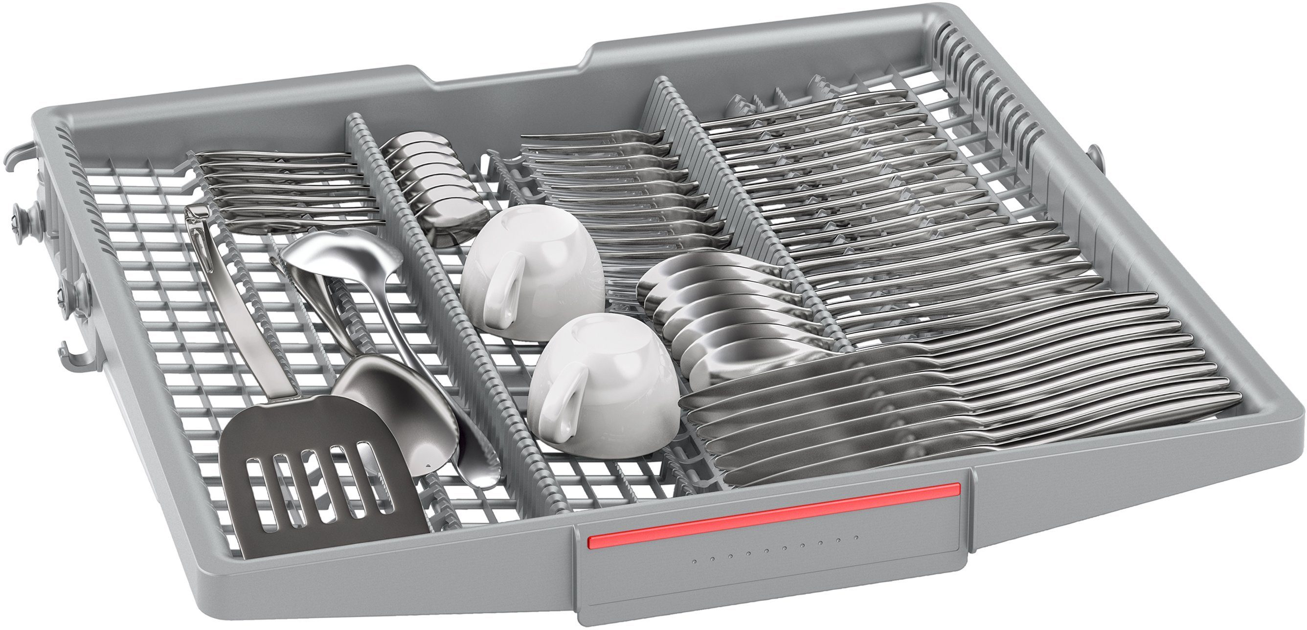 BOSCH Unterbaugeschirrspüler Serie 6 SMU6ZCS16E, 14 Maßgedecke, Mit 3-fach Rack Matic, flexible Körbe