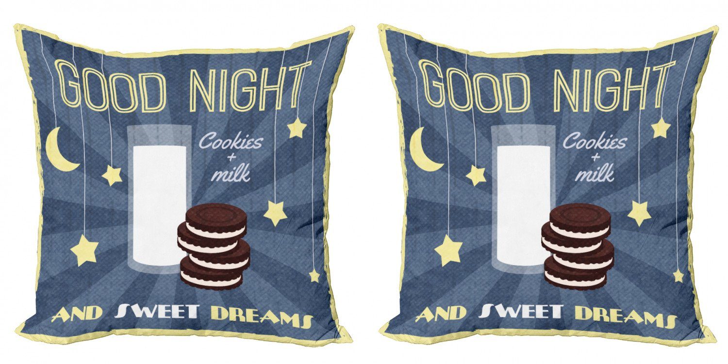 Digitaldruck, Abakuhaus und Süße Accent Milch Kekse (2 Kissenbezüge Stück), Träume Doppelseitiger Modern
