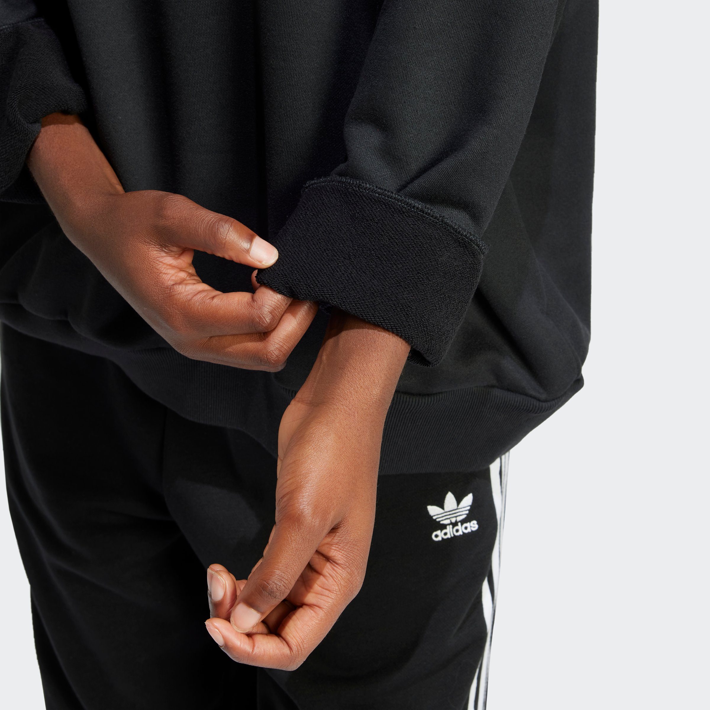 Originals HOODIEO TREFOIL adidas BLACK Kapuzensweatshirt (1-tlg)