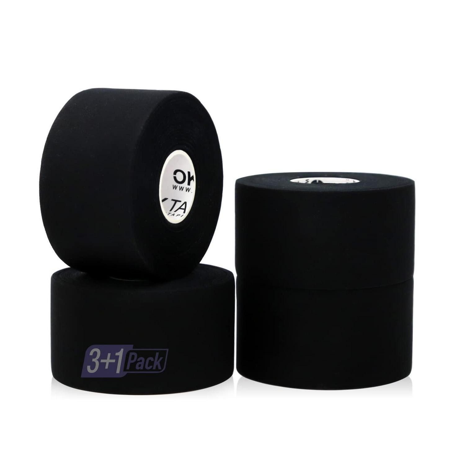 LuxusKollektion Kinesiologie-Tape Sporttape Elastisch Hautfreundlich Schwarz Fußball 3.8cm×13.7m Schwarz