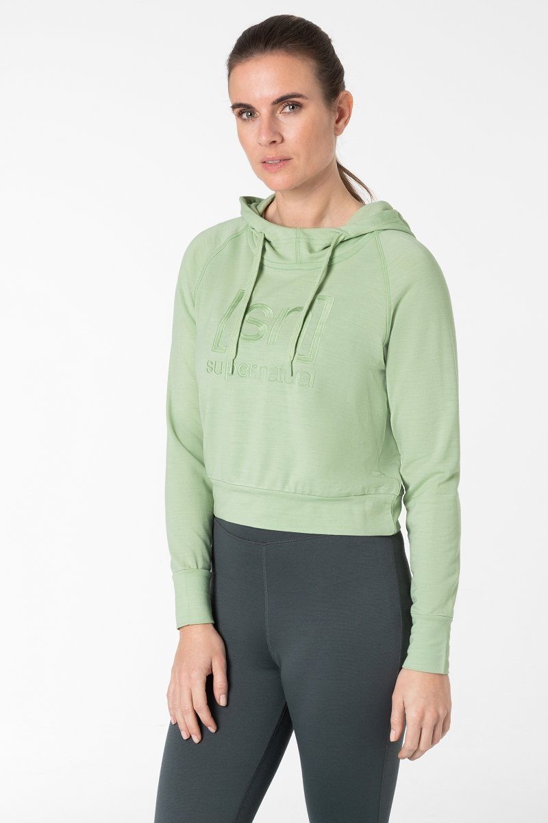 Hoodie Merino Hoodie W LIQUID FLOW LOGO HOODIE