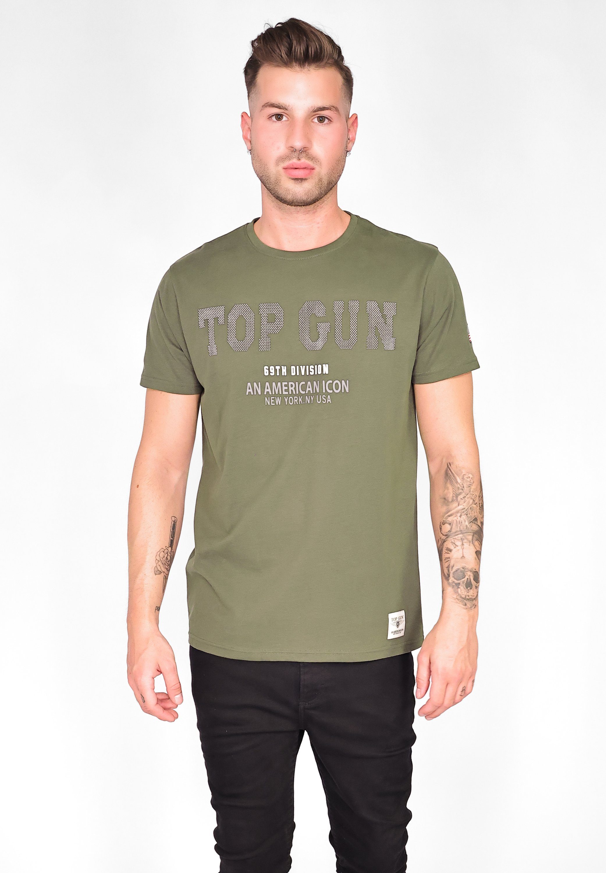 TG20213006 T-Shirt TOP GUN oliv