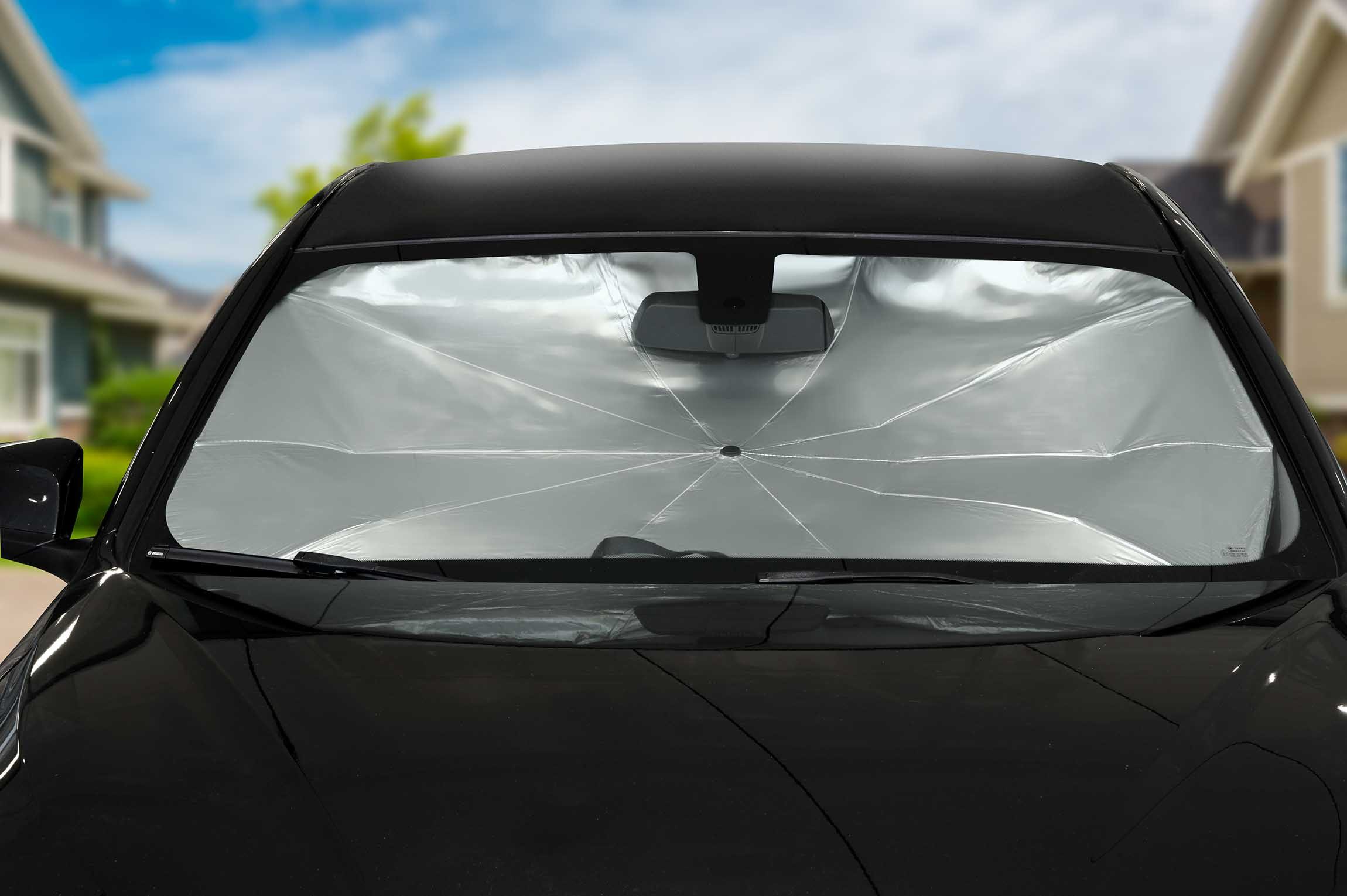 Dunlop Autosonnenschutz für die Windschutzscheibe, 130 x 65 cm, (Sonnenstrahlen reflektierend, 1-St., Sonnenschirm für Frontscheibe), Auto Sonnenschutz für die Windschutzscheibe