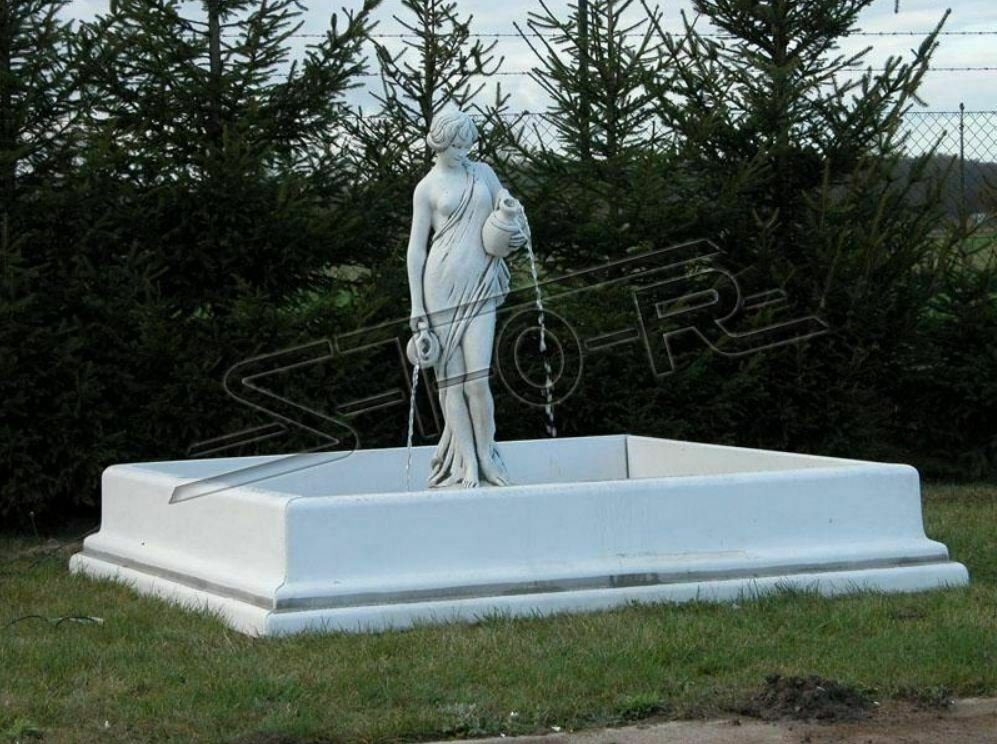 Fontainen Skulptur Figur Statue Statuen Figuren Skulpturen Skulptur JVmoebel Garten