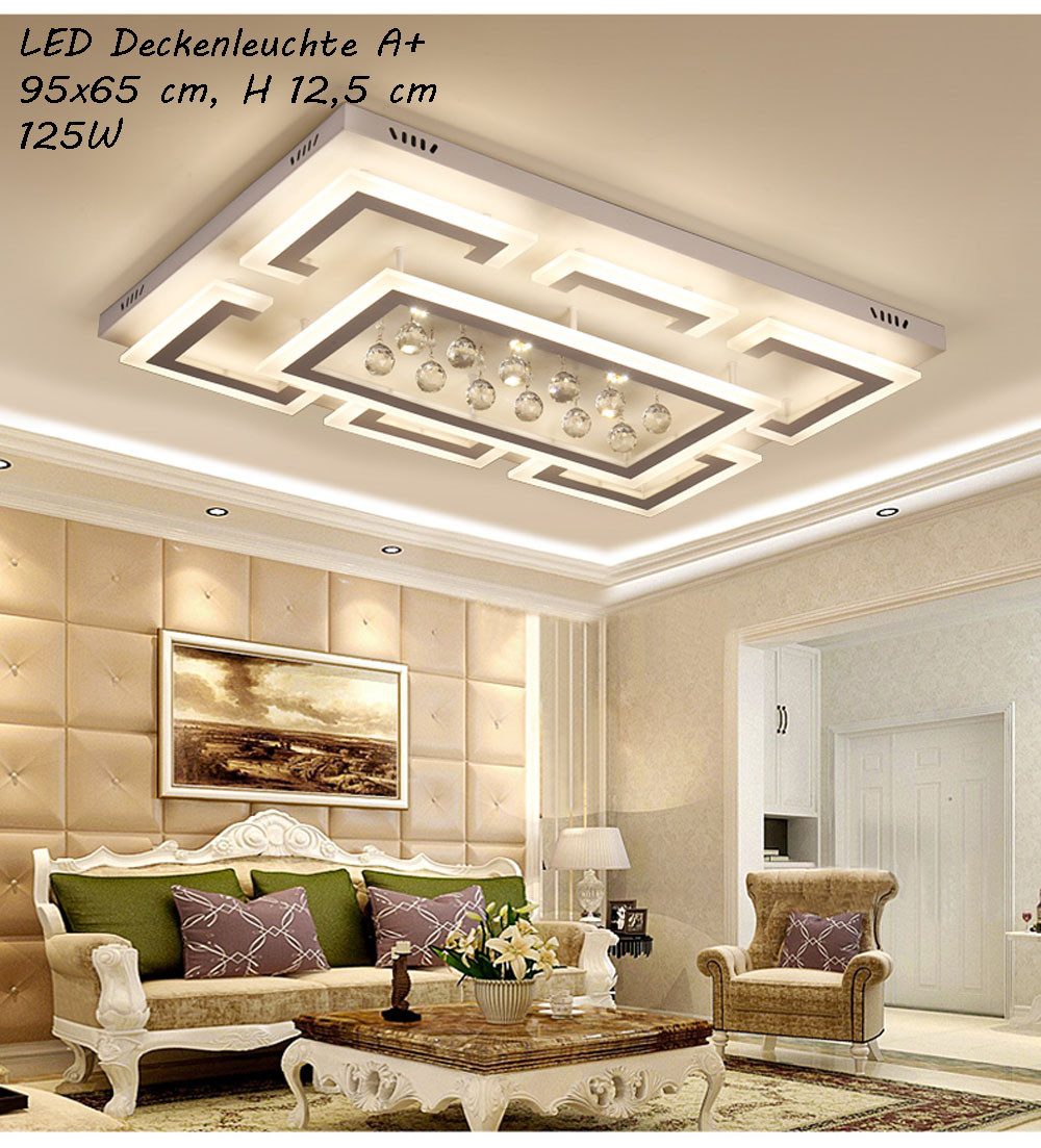 Eurotondisplay LED Deckenleuchte LED Deckenleuchte Kristall Lichtfarbe eins günstig online kaufen