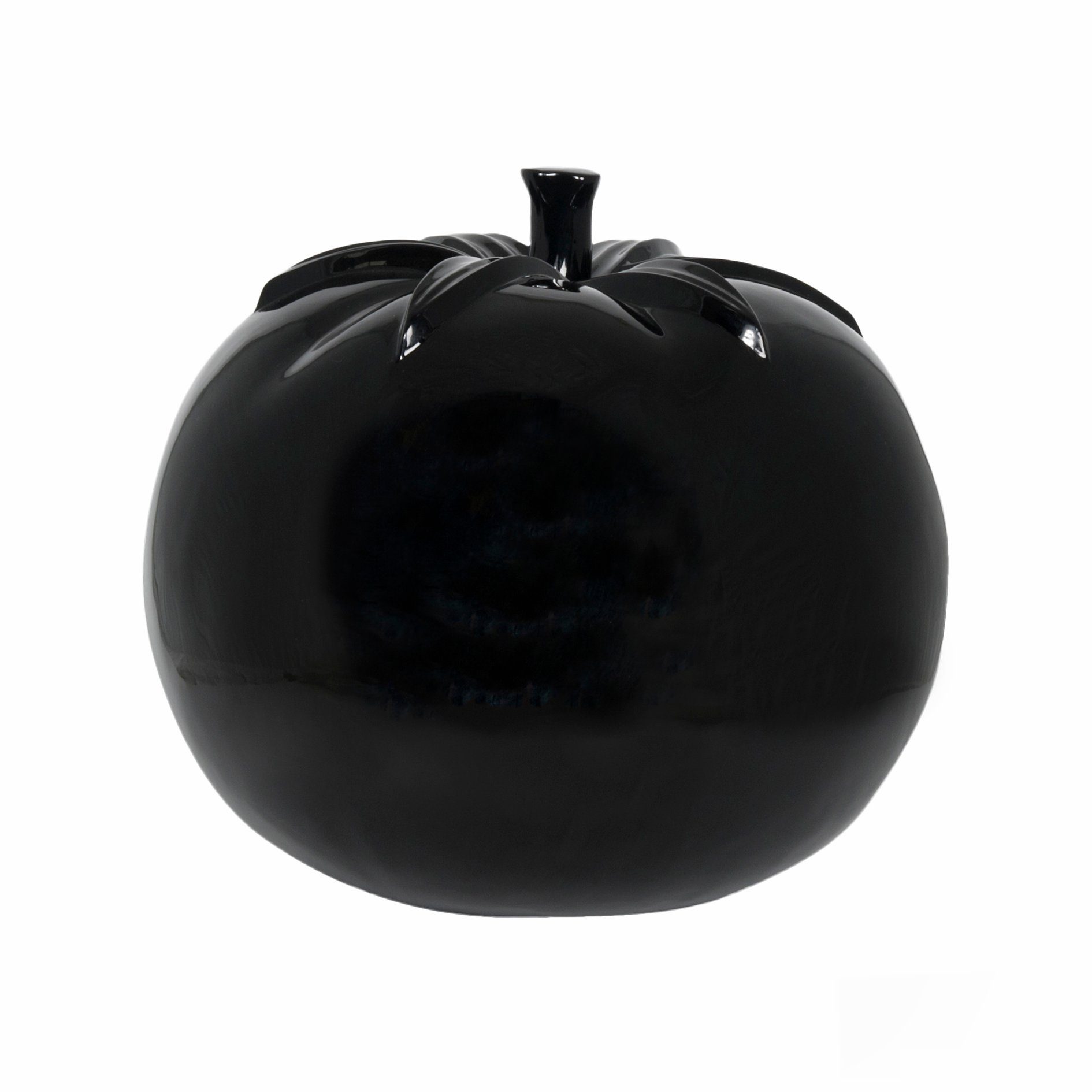 Dekofigur Deko Tomate XS Schwarz Dekofrüchte Dekoration künstliche Fiberglas