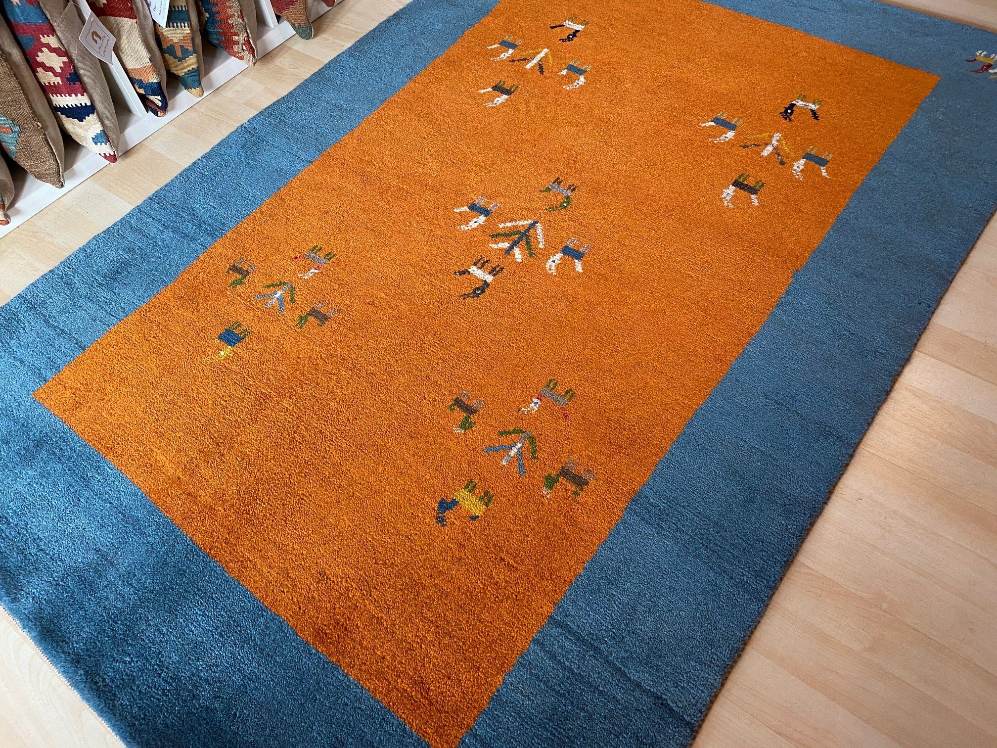 Schurwolle Morgenlandbazar, Gabbeh Persische 180×122 Unikat Teppich Hochflor-Teppich Nomaden Handgeknüpft, von Perserteppich Handgeknüpft