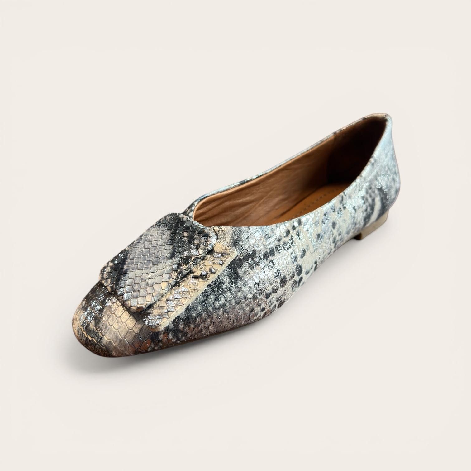 Begoria Begoria Snake - Exquisite Leder-Ballerinas mit Schlangenmuster Ballerina