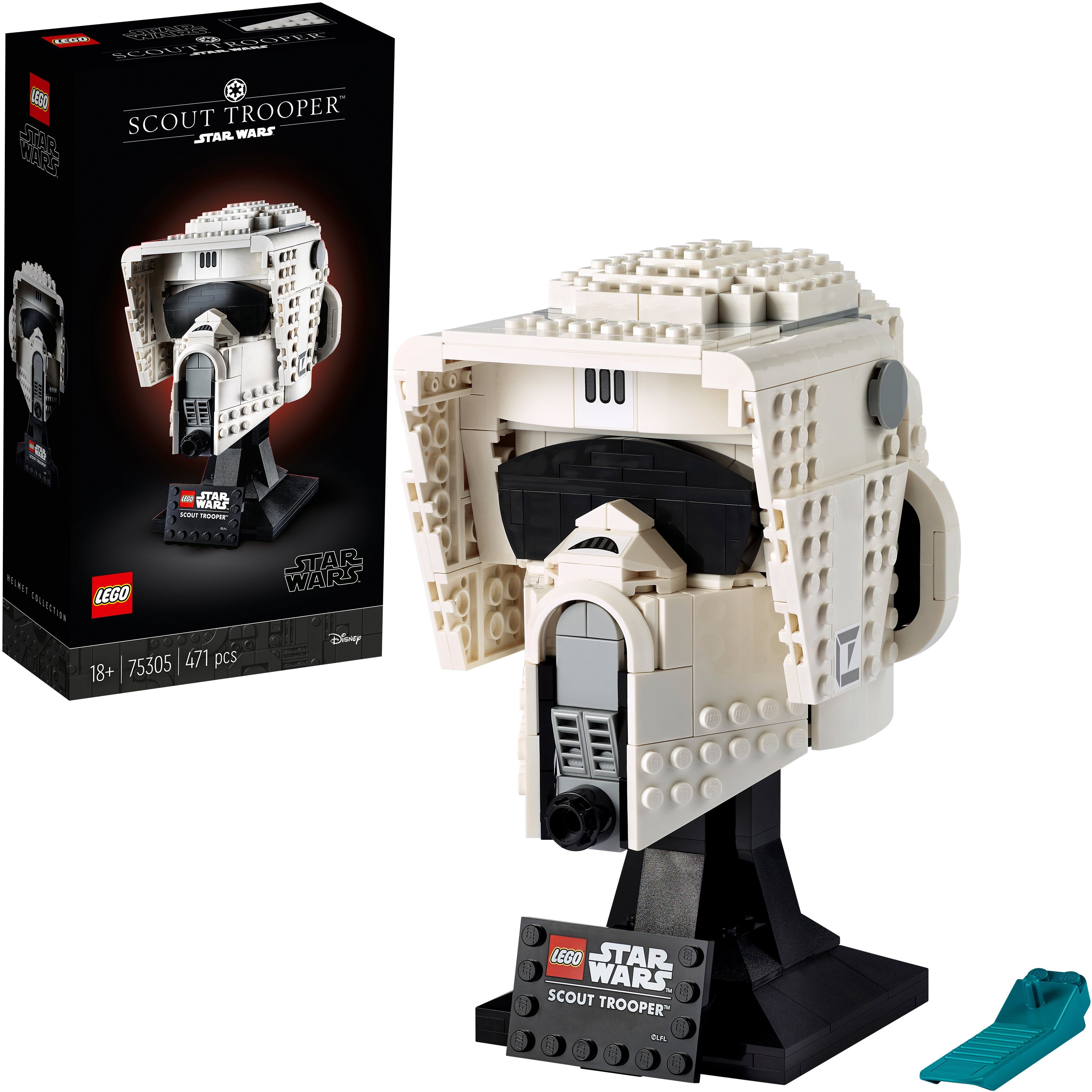 Image of LEGO® Konstruktionsspielsteine »Scout Trooper™ Helm (75305), LEGO® Star Wars™«, (471 St), Made in Europe