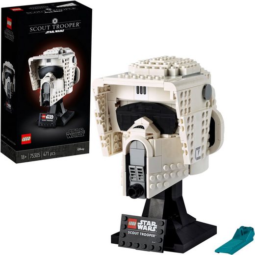 LEGO® Konstruktionsspielsteine »Scout Trooper™ Helm (75305), LEGO® Star Wars™«, (471 St), Made in Europe