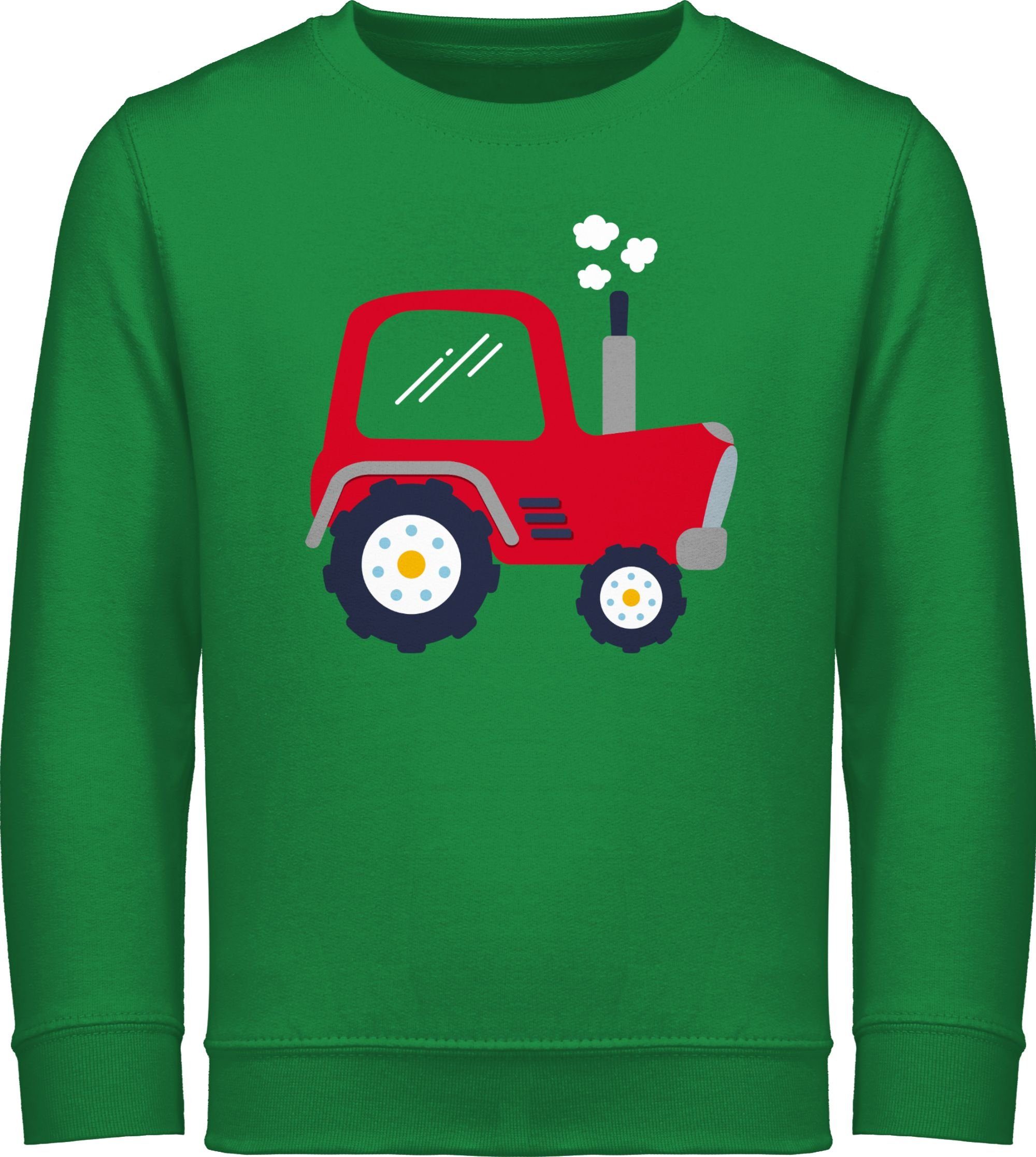 Shirtracer Sweatshirt Kinder Traktor Traktor 1 Grün