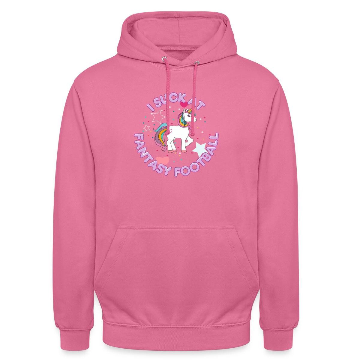 Hoodie I Suck At Fantasy Football, Einhorn Unisex Hoodie