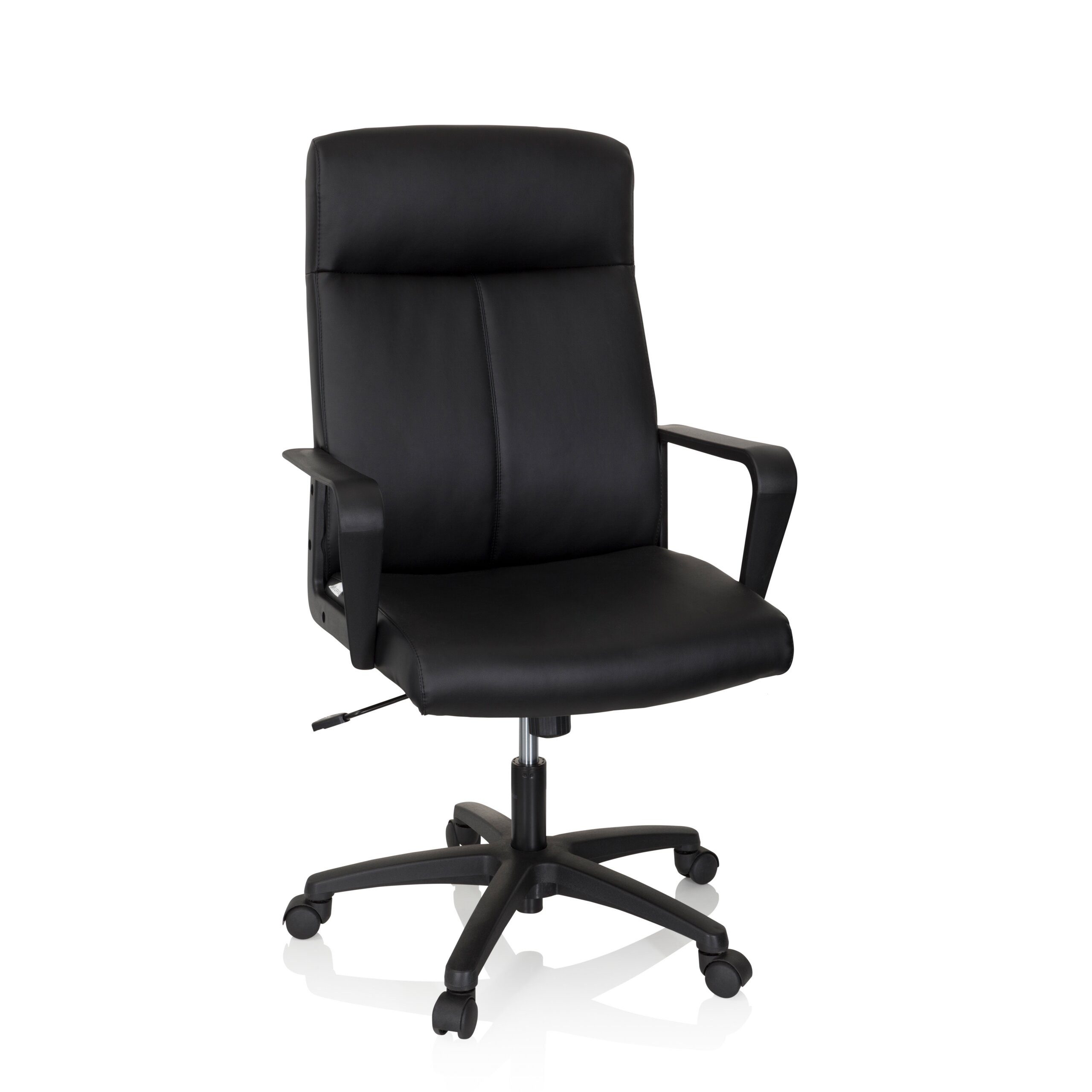 hjh OFFICE Chefsessel Profi Chefsessel Lisso Kunstleder mit Armlehnen, Drehstuhl Bürostuhl ergonomisch