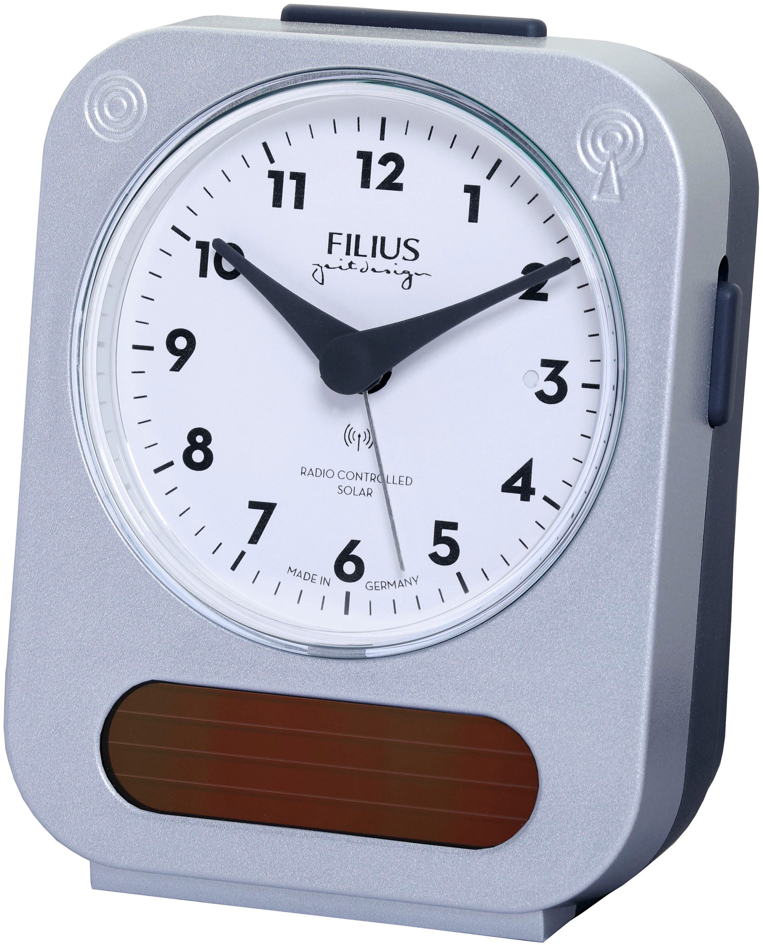 FILIUS zeitdesign Funkwecker Solar, Beleuchtung, Made in Germany, Schlafzimmer