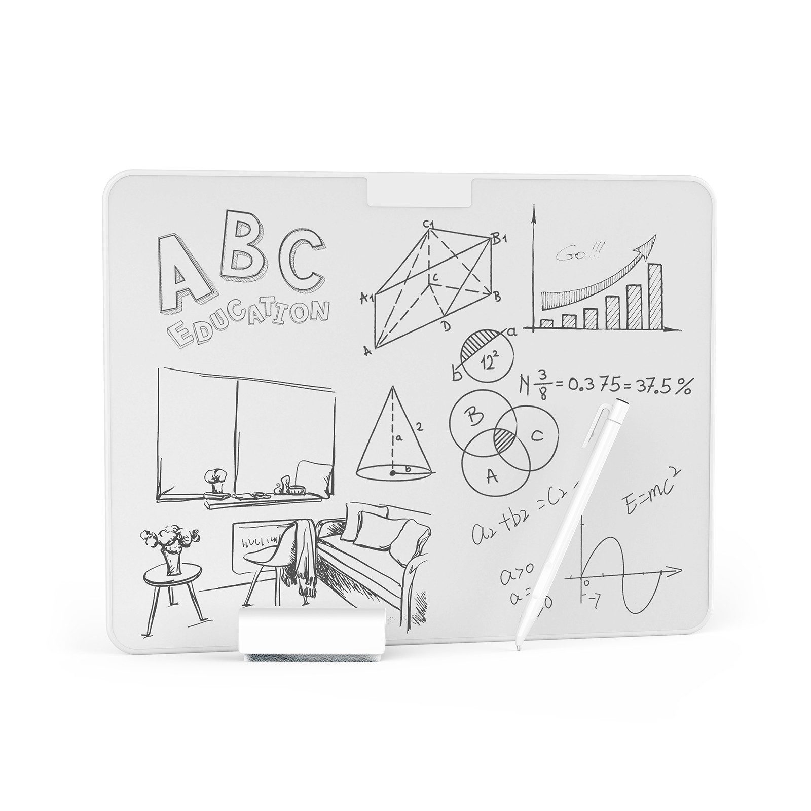Superboard Memoboard Magic Board mit magnetischem Stift statt Marker