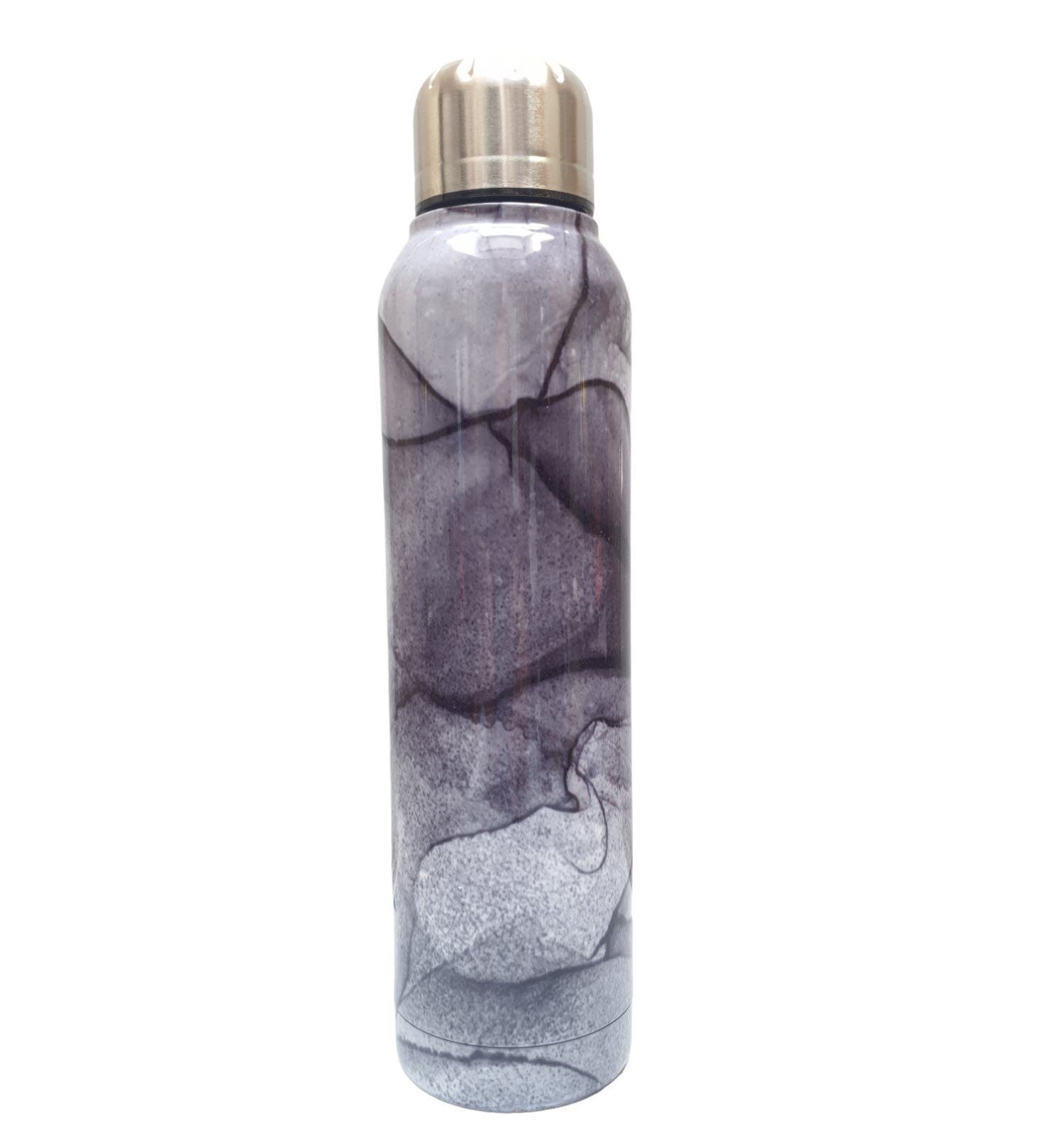 Isolierflasche 500 Edelstahl Sportflasche Getränke Isolierflasche kalte marmor ml Spectrum
