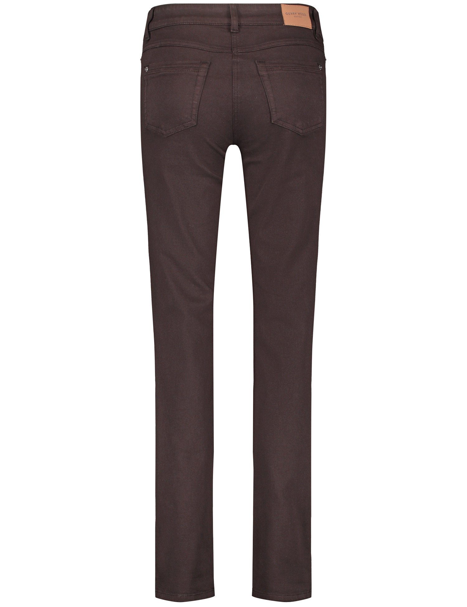 GERRY 5-Pocket Stretch-Jeans Straight Fit WEBER Braun Kurzgröße Jeans