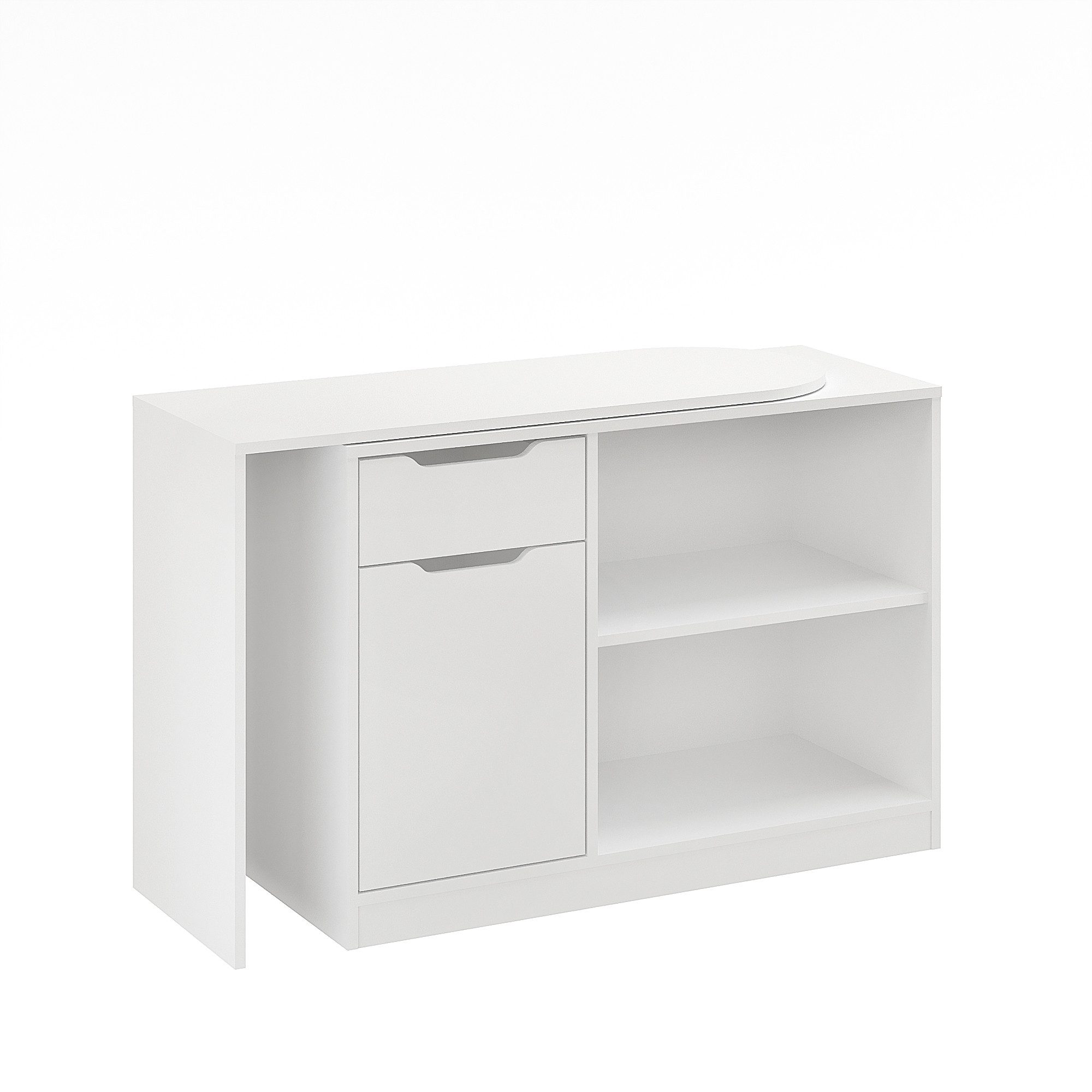 KOMTO Schreibtisch KOMTO Schreibtisch mit Stauraum – PC Tisch, Tisch FOLDY 128x60x75 cm
