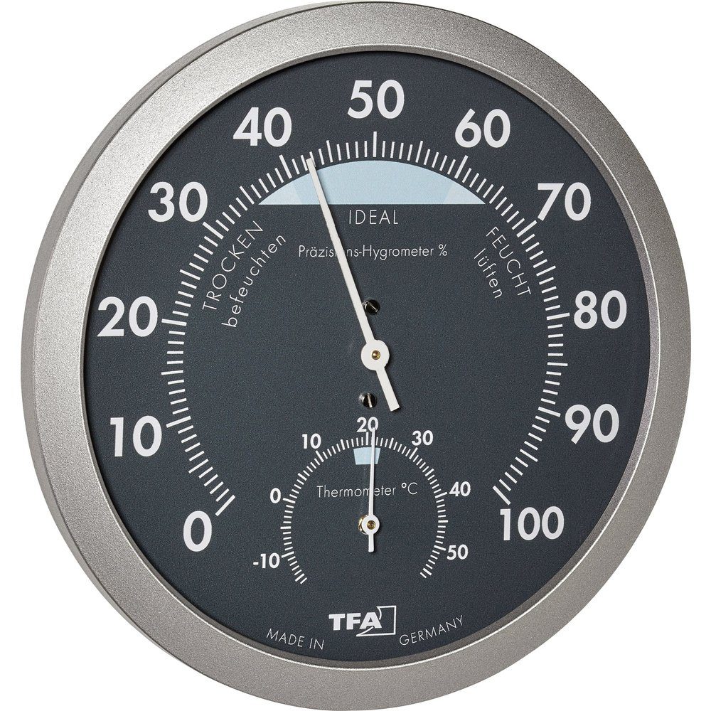 TFA Dostmann Hygrometer TFA Dostmann 45.2043.51 Thermo-/Hygrometer Anthrazit, Silber