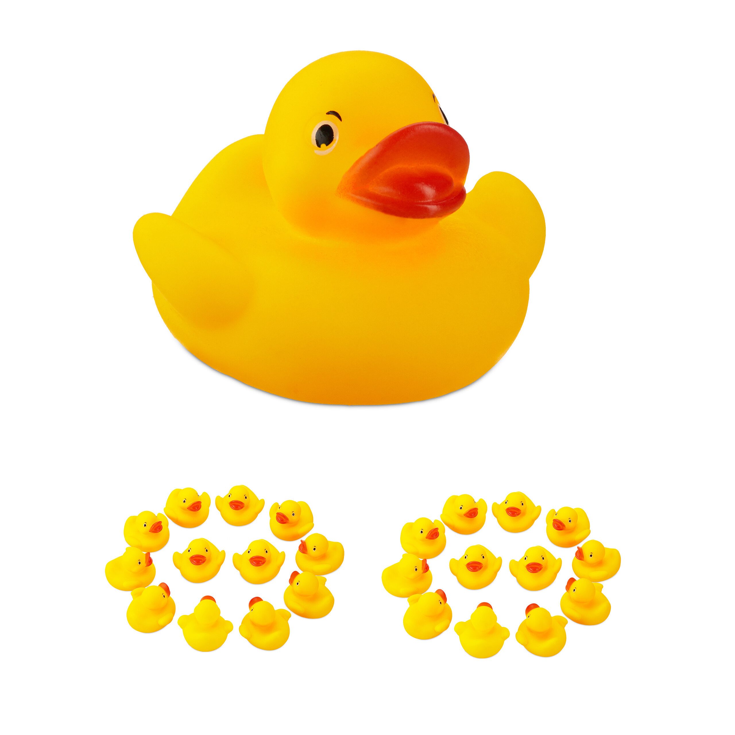 relaxdays Badespielzeug 50x Badeenten im