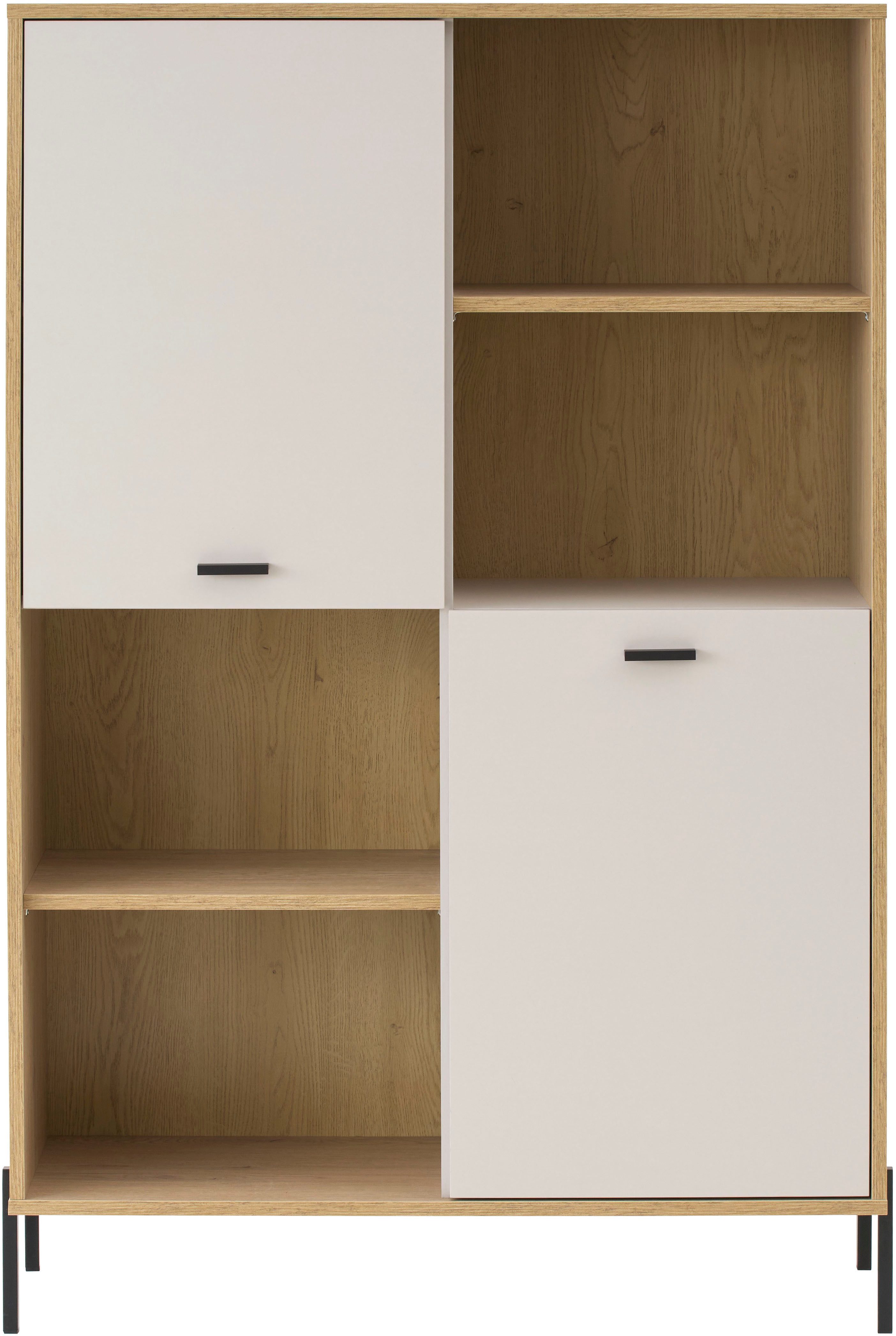 Home affaire Regalelement Fredericia, modernes Regal, Kommode in Kaschmir, Highboard, Standregal, ausreichend Stauraum, offene & geschlossene Fächer, 105 cm breit