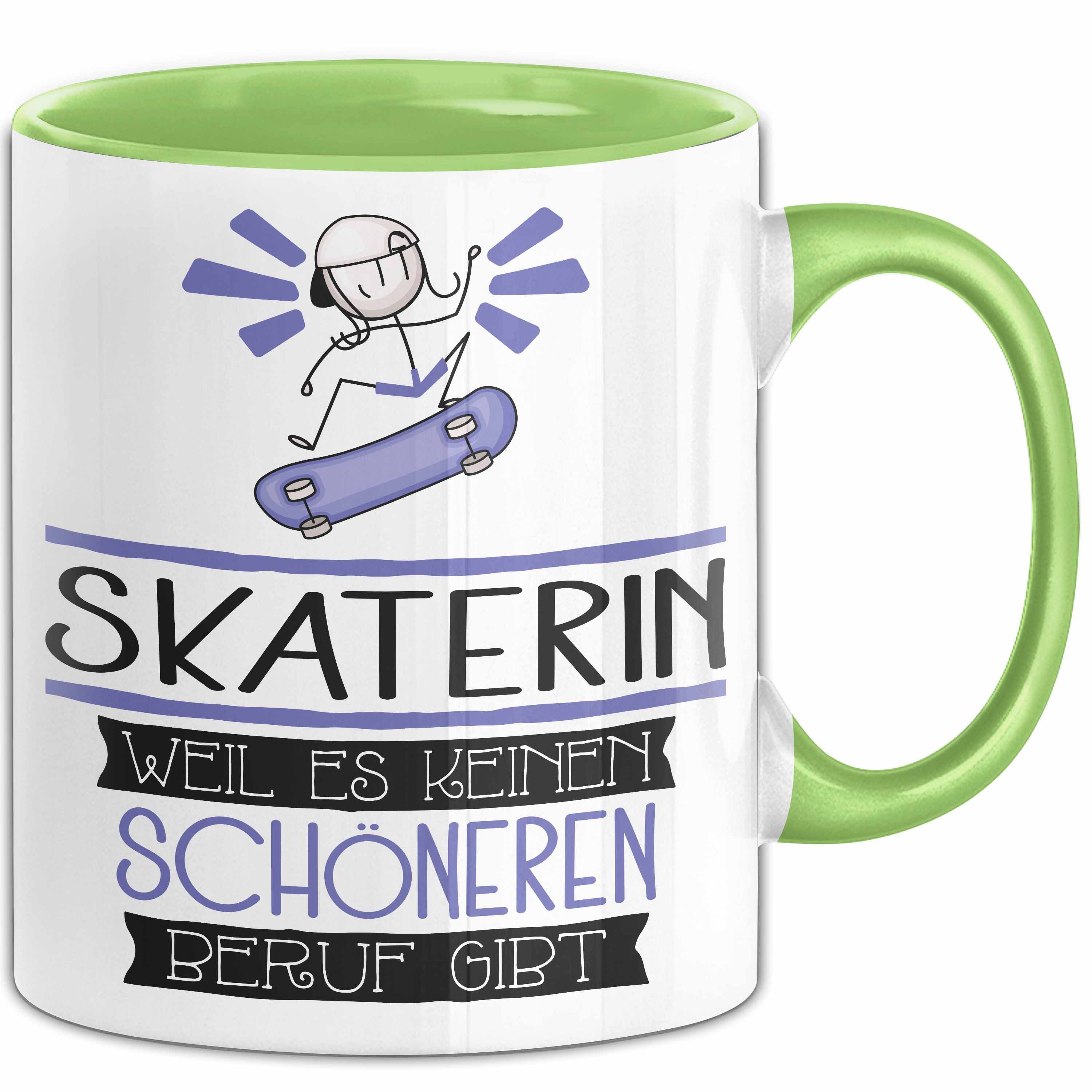 Trendation Tasse Skaterin Weil Es Keinen Schöneren Beruf Gibt Tasse Geschenk für Eine