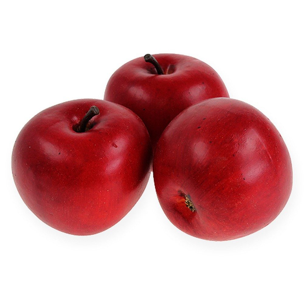 Kunstpflanze Deko-Apfel Rot 6,5cm 12St Künstliche Früchte Weihnachtsdeko, 12 Stück, Viana, Höhe 6.5 cm