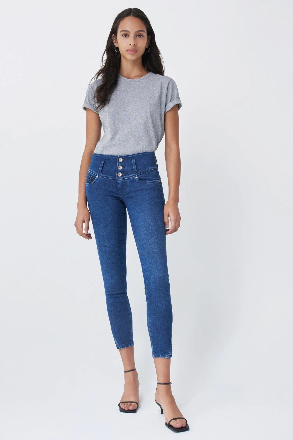 Salsa Stretch-Jeans UP SALSA JEANS blue out 125645.8503 royal PUSH washed MYSTERY