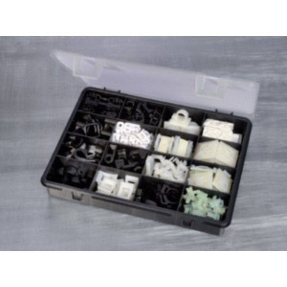 HellermannTyton Kabelverbinder-Sortiment HellermannTyton BMS-100 Kabelhalter-Sortimentsbox 151-00000 195 T, BMS-100