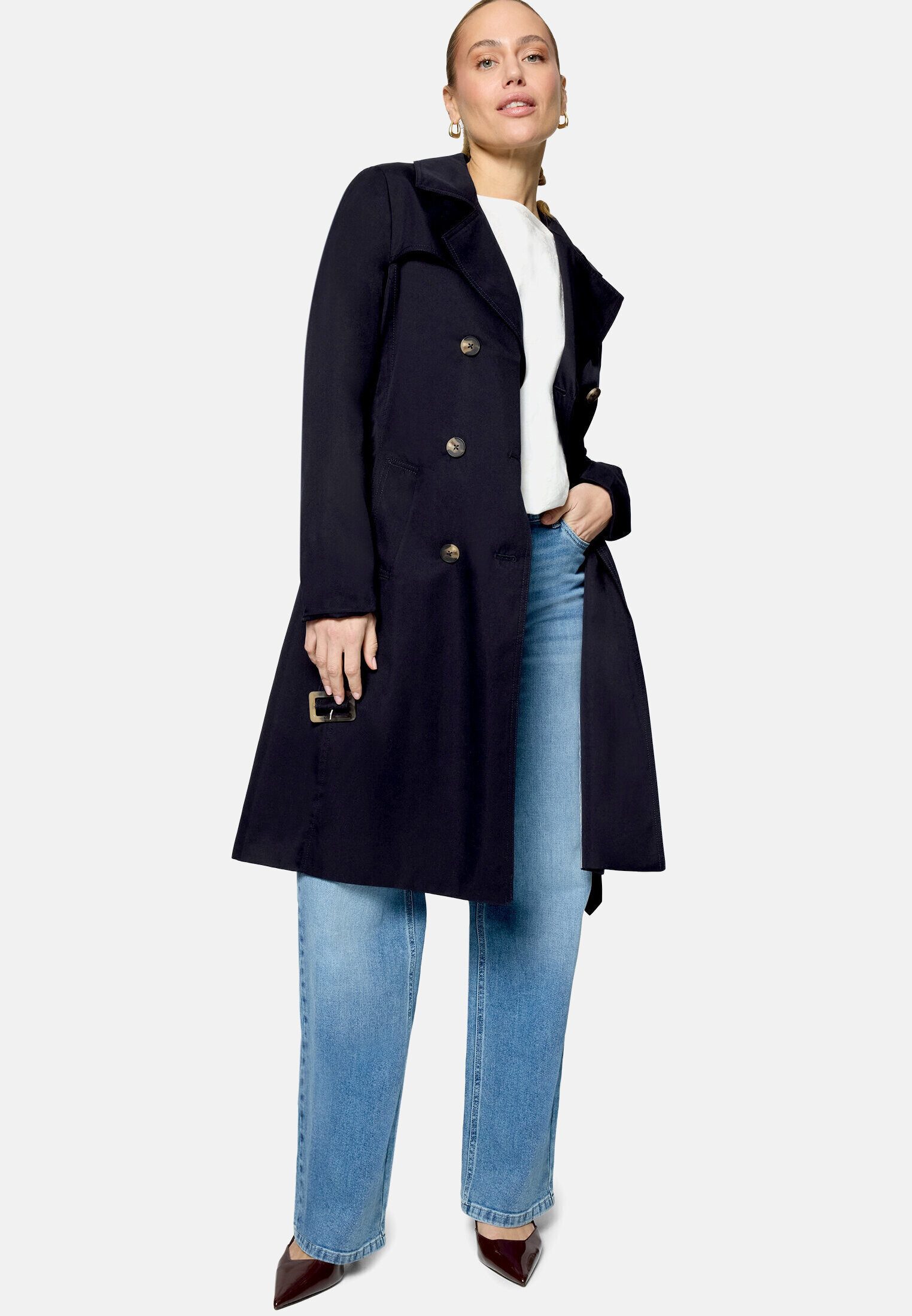 Zero Trenchcoat Damen mit Gürtel