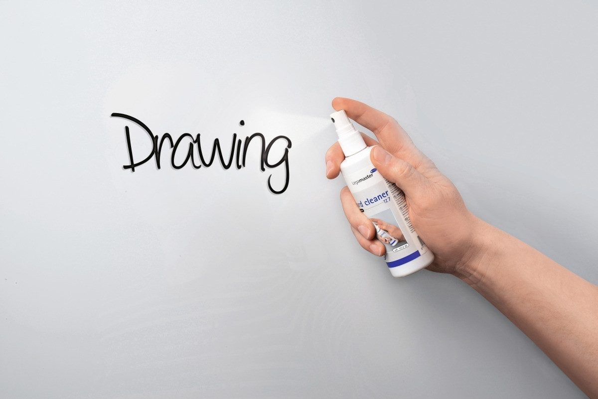 LEGAMASTER Wandtafel Glasboard magnetisch 90x120cm weiß