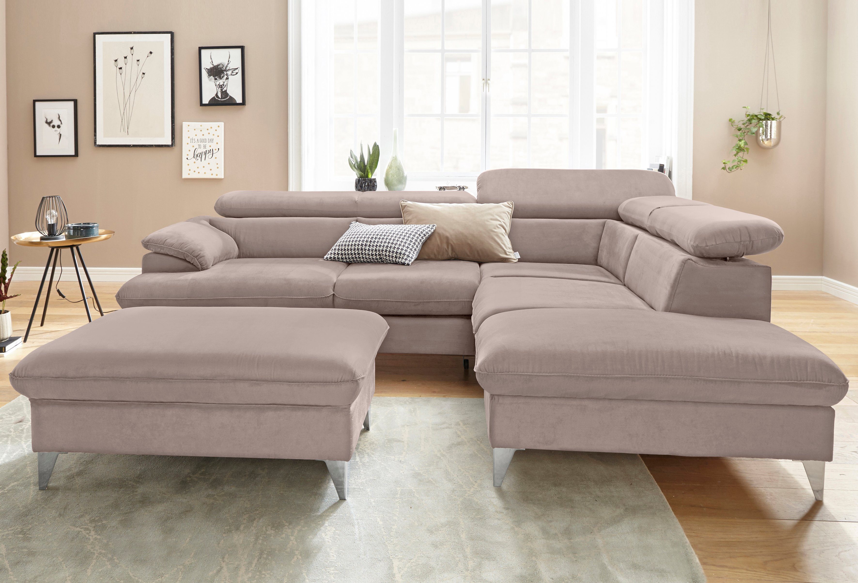 COTTA Polstergarnitur "Caluso L-Form", (2 tlg.), Set bestehend aus: Ecksofa günstig online kaufen