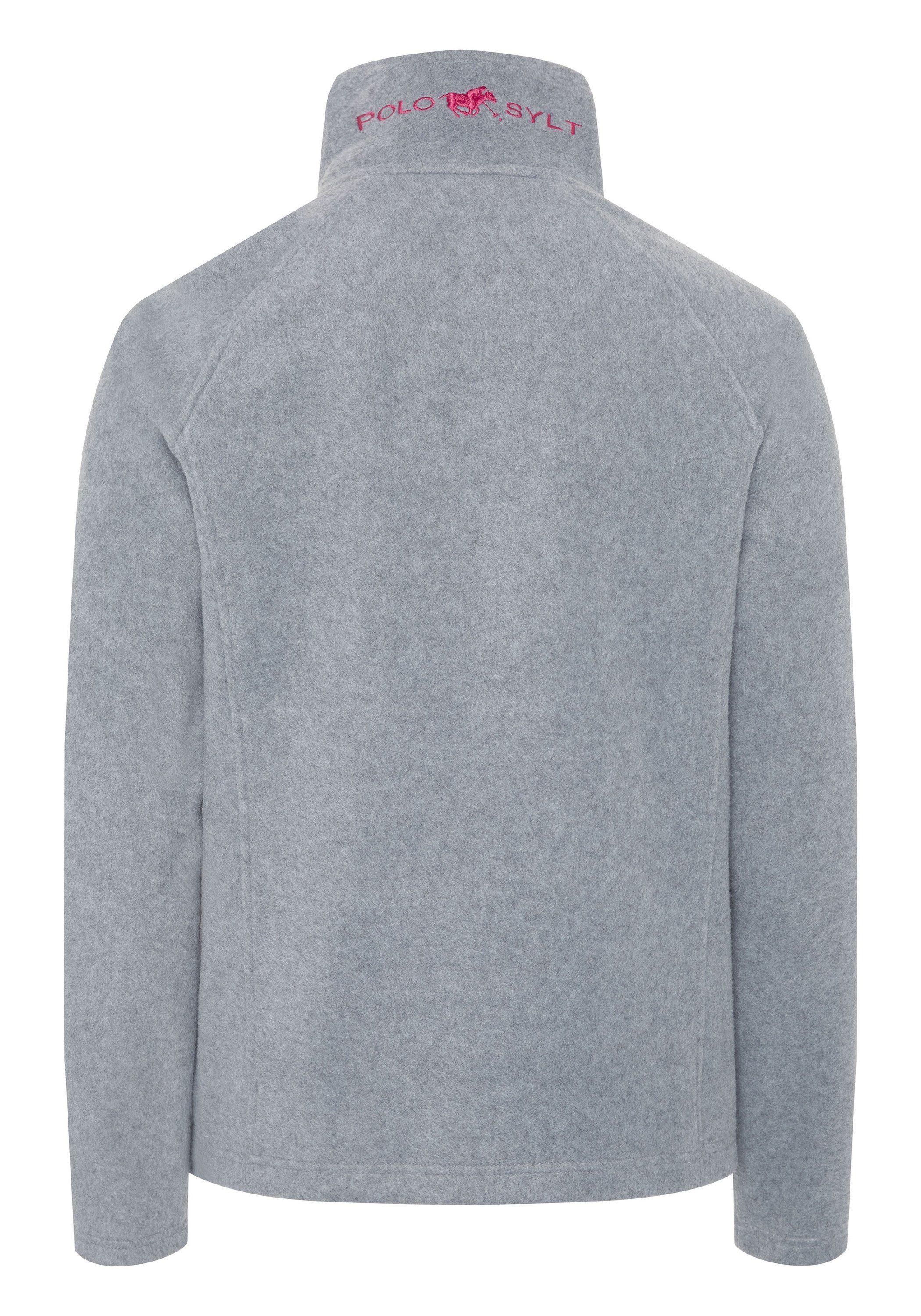 Polo Sylt Fleecejacke mit hochschließendem Kragen