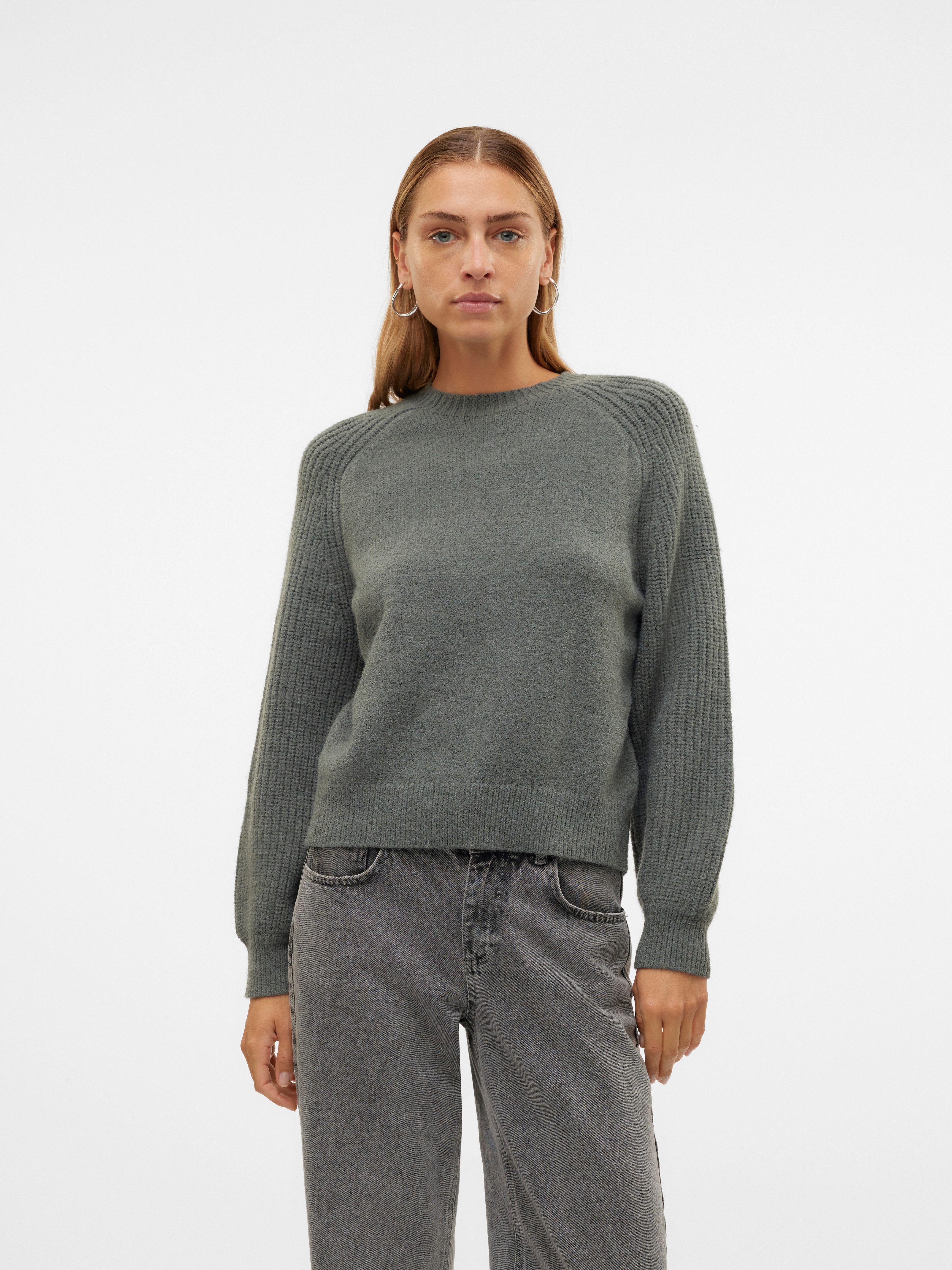 Vero Moda Rundhalspullover VMENYA LS O-NECK günstig online kaufen
