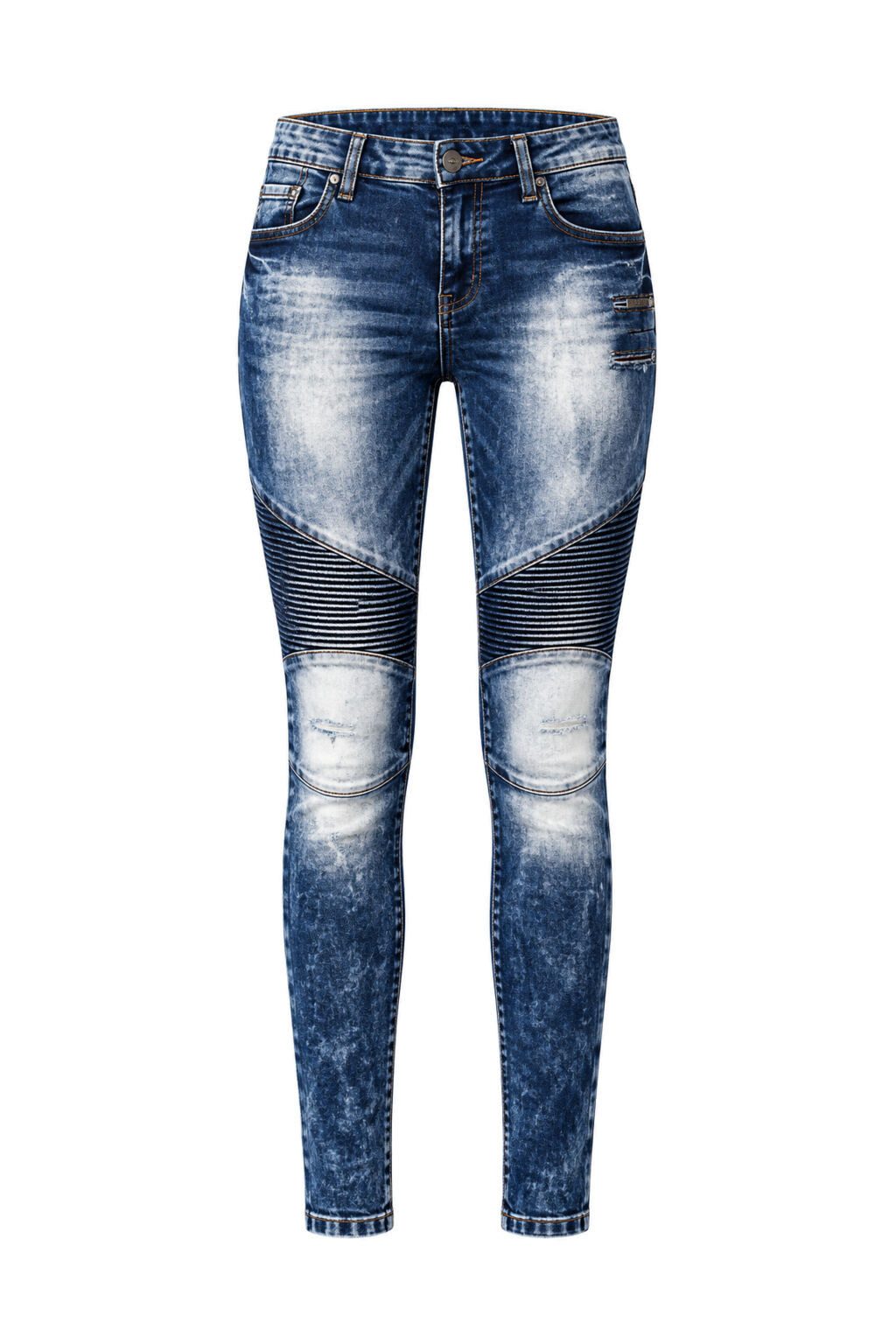 Cipo & Baxx Slim-fit-Jeans Jeans mit Destroyed Look und Rippen-Details, WD-361 – Bild 2 von 4