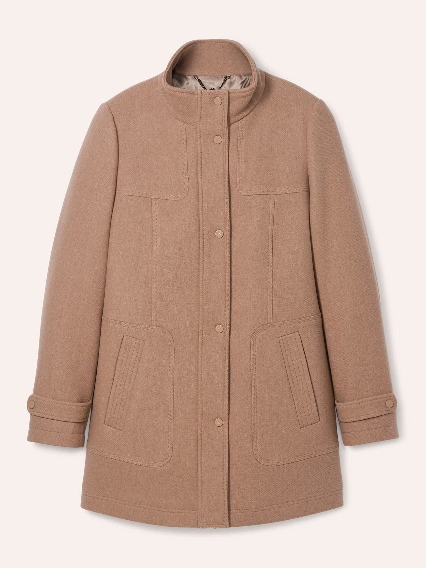 Walbusch Dufflecoat Damen Dufflecoat aus Wollmischung Stehkragen, sportlich, wärmend, Kurzgröße – Bild 2 von 4