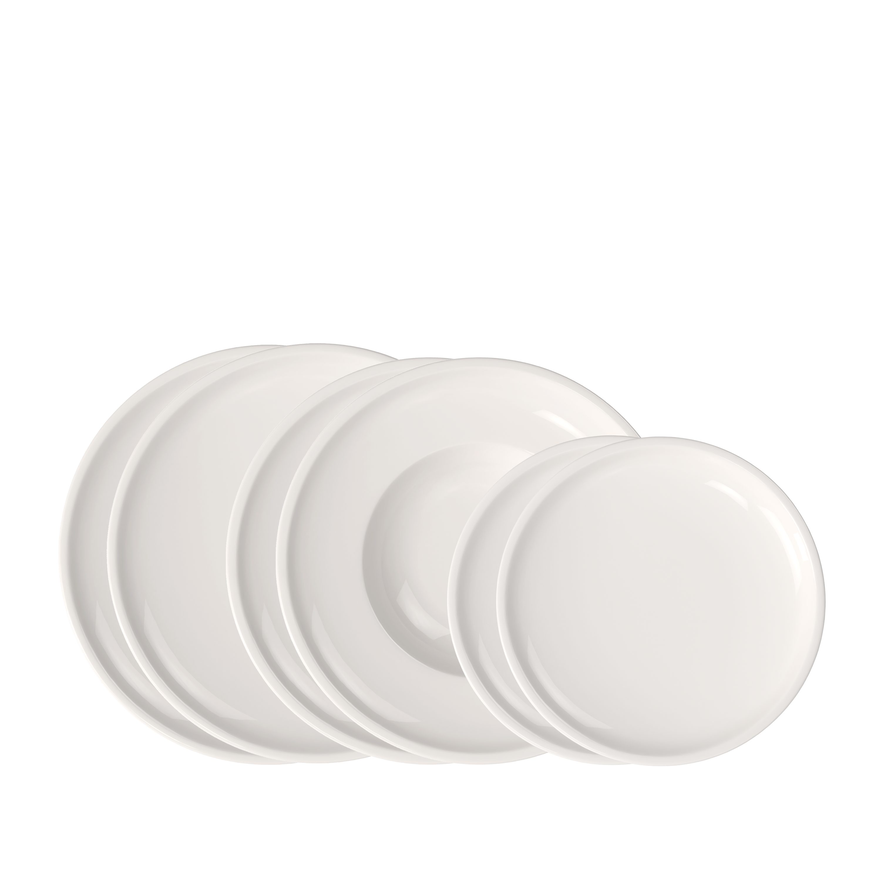 Villeroy & Boch Geschirr-Set Artesano Original Tafelset (6-tlg), 2 Personen, Porzellan, Premium Porzellan