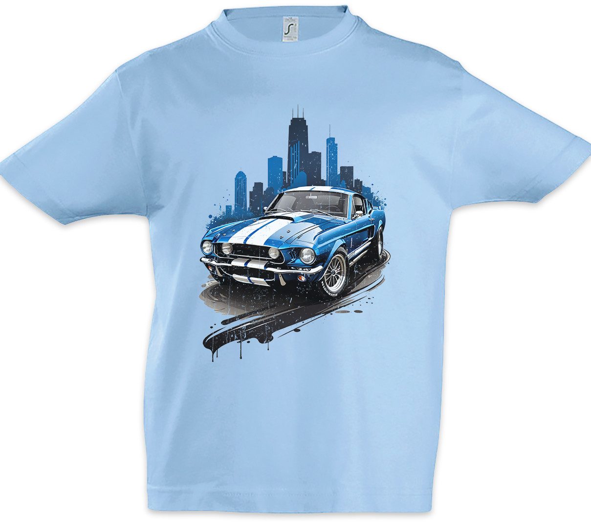 Print-Shirt Shelby Kinder T-Shirt Mustang Eleanor Muscle Auto Cobra Racing Car