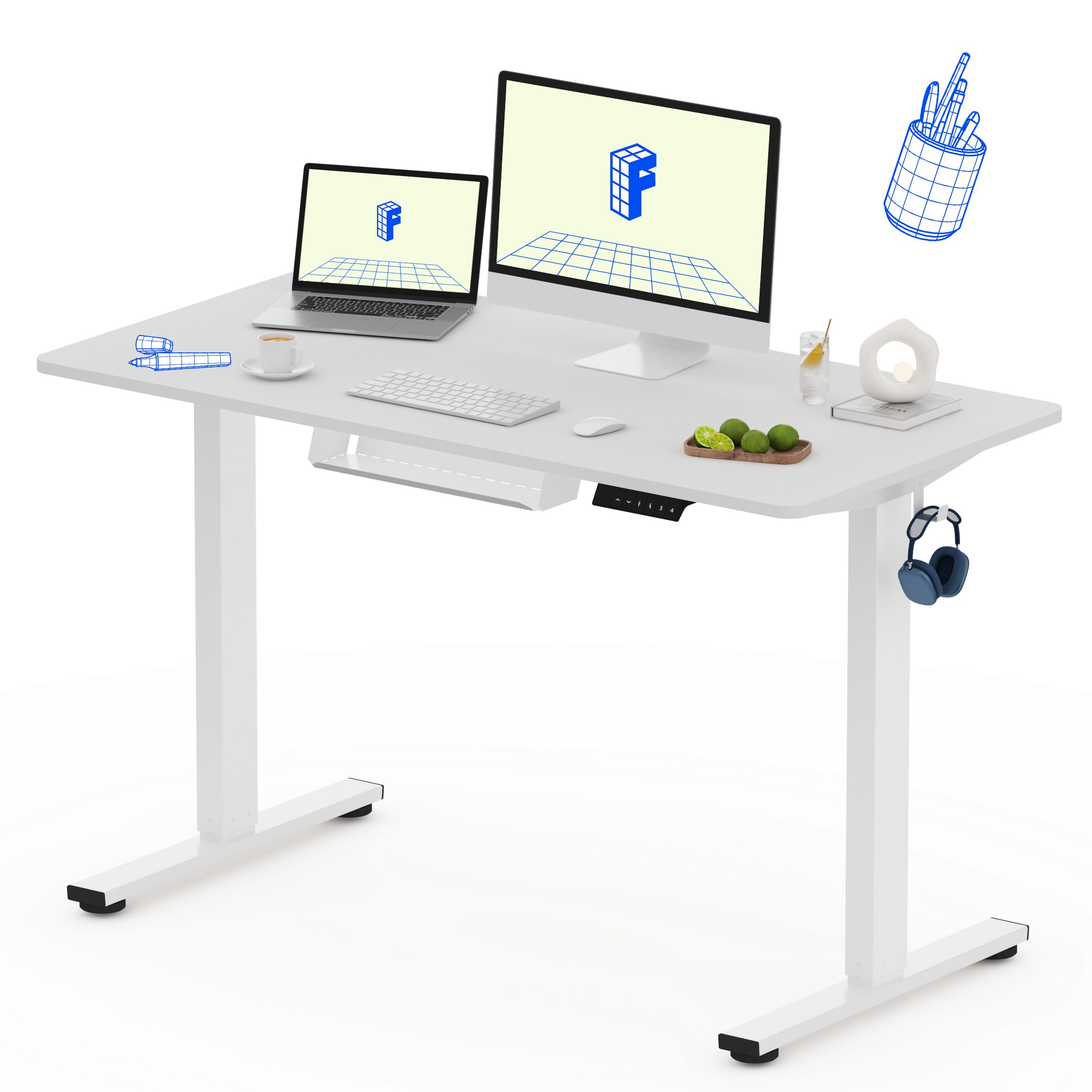 FLEXISPOT Schreibtisch Basic-Series Elektrisch höhenverstellbarer Schreibti günstig online kaufen
