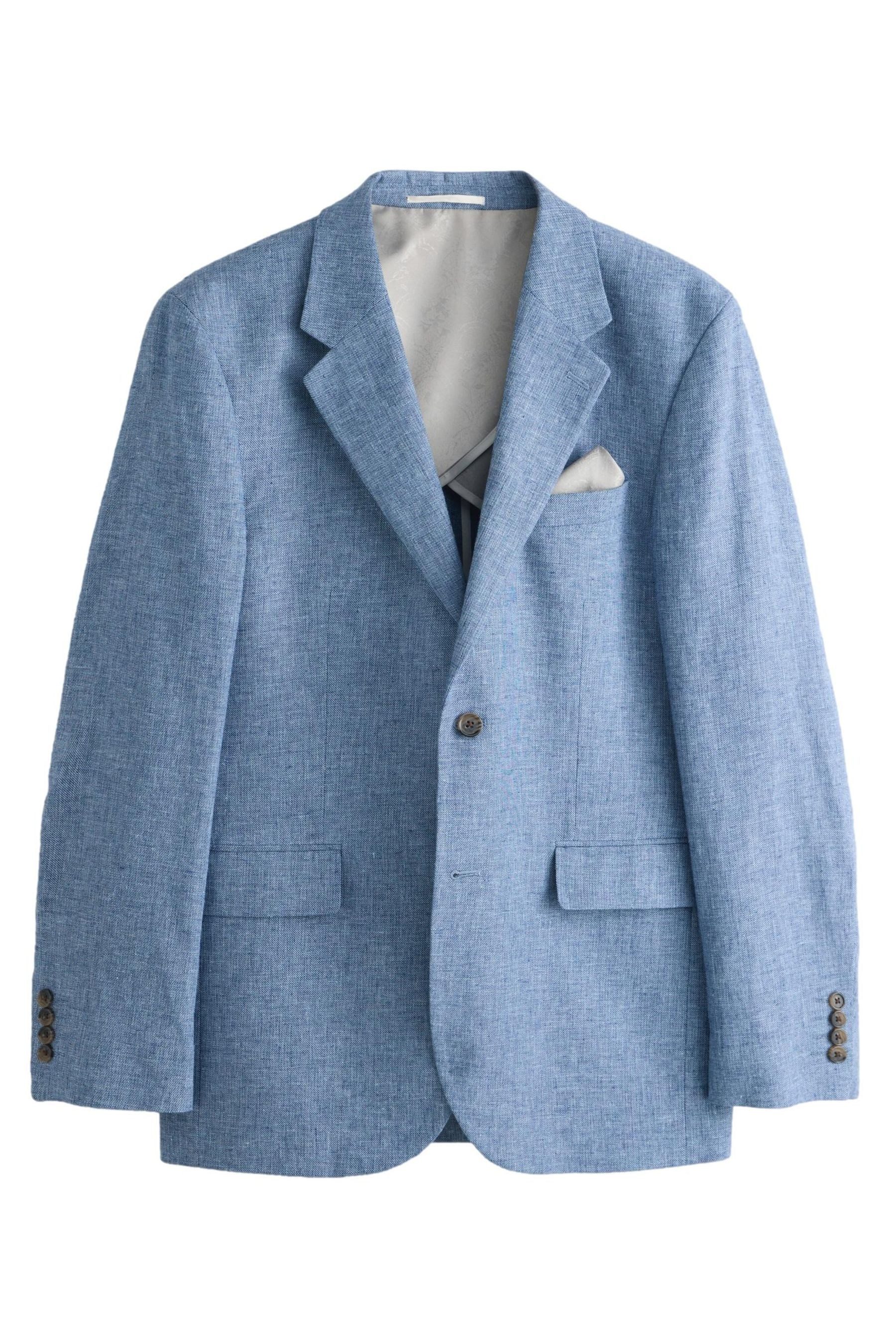 Next Anzugsakko Strukturiertes Tailored Fit Anzugsakko, Leinenmix (1-tlg)