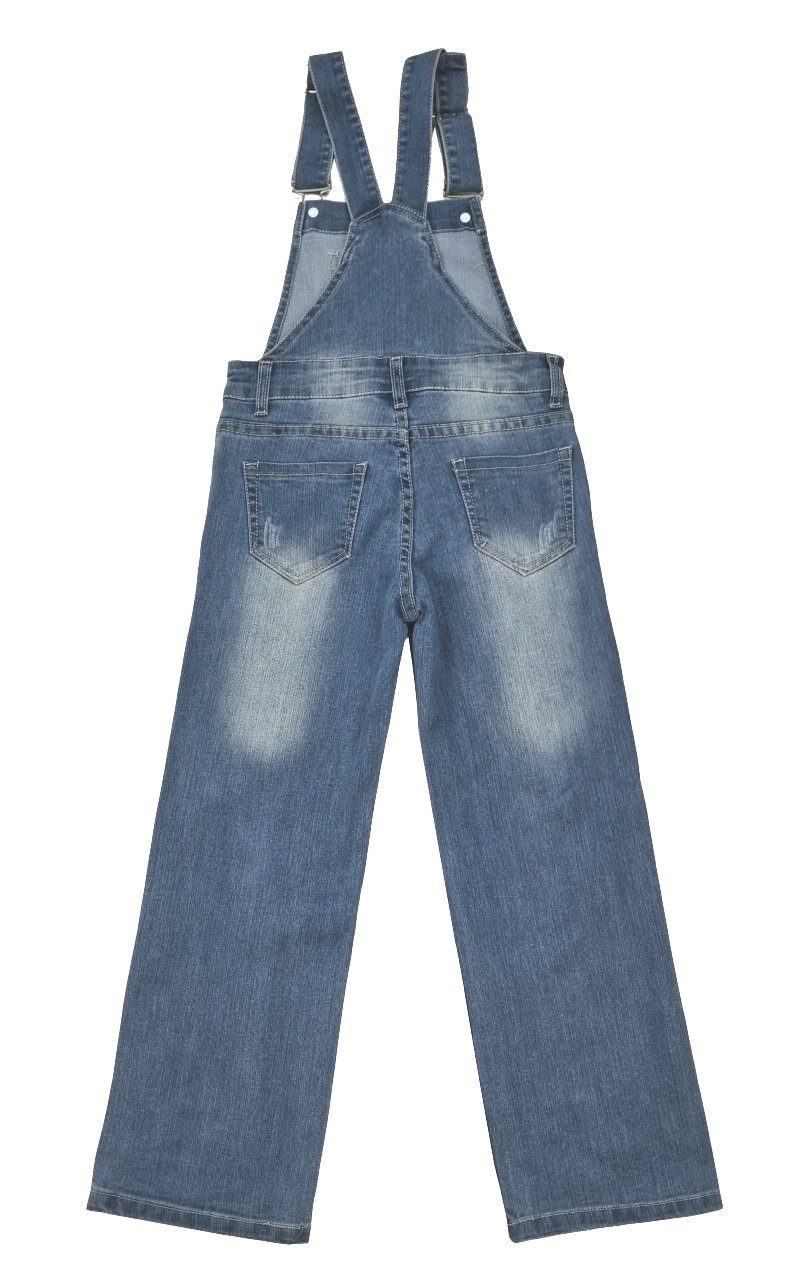 Girls Fashion Jeanslatzhose Jeans Latzhose für Mädchen, M1227