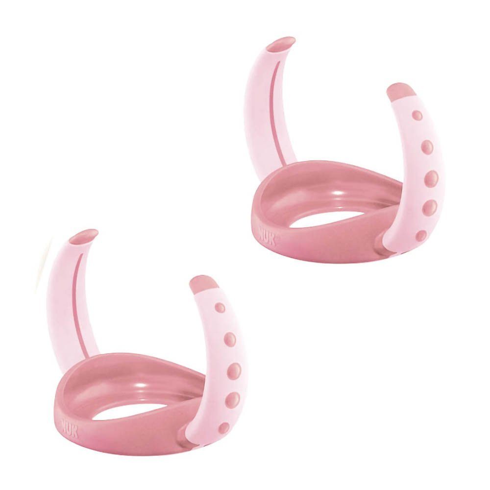 NUK Trinklernbecher Trinklernflasche SET2 Griffe Babyflaschen NUK FC rosa und für