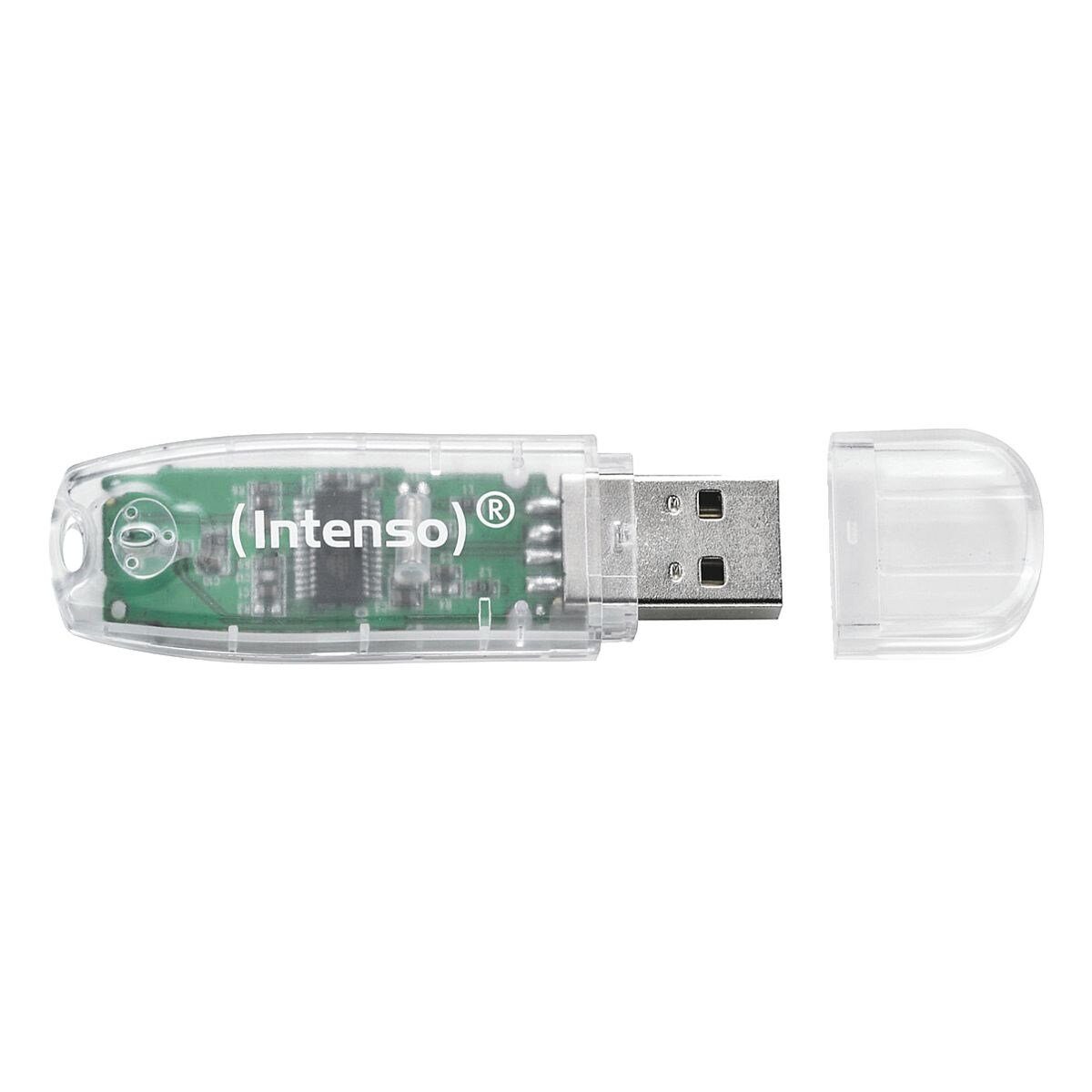 Intenso RainbowLine USB-Stick (Lesegeschwindigkeit 28 MB/s, in farbenfrohem Design)