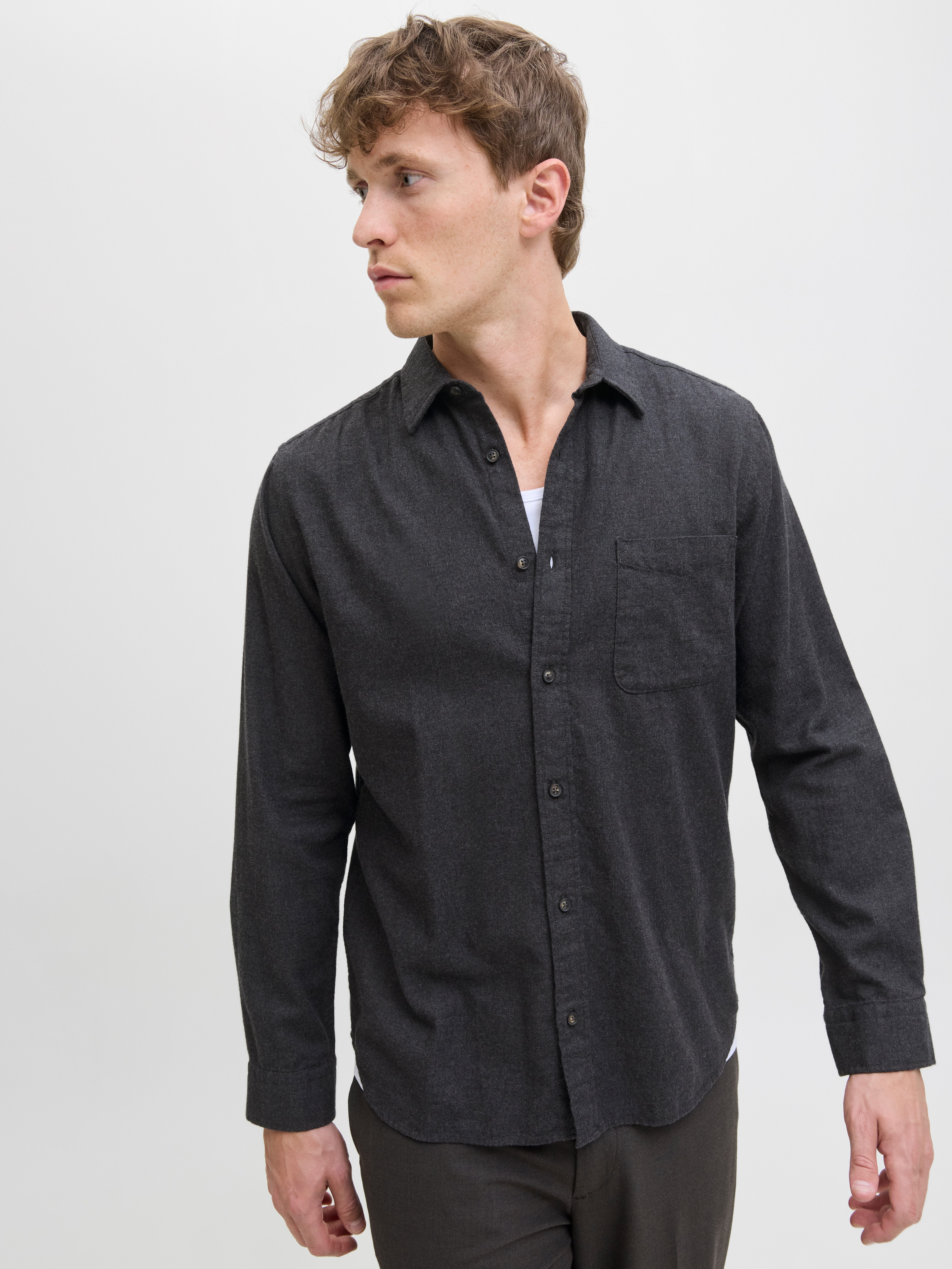 Jack & Jones Langarmhemd JJECLASSIC MELANGE SHIRT L/S NOOS günstig online kaufen