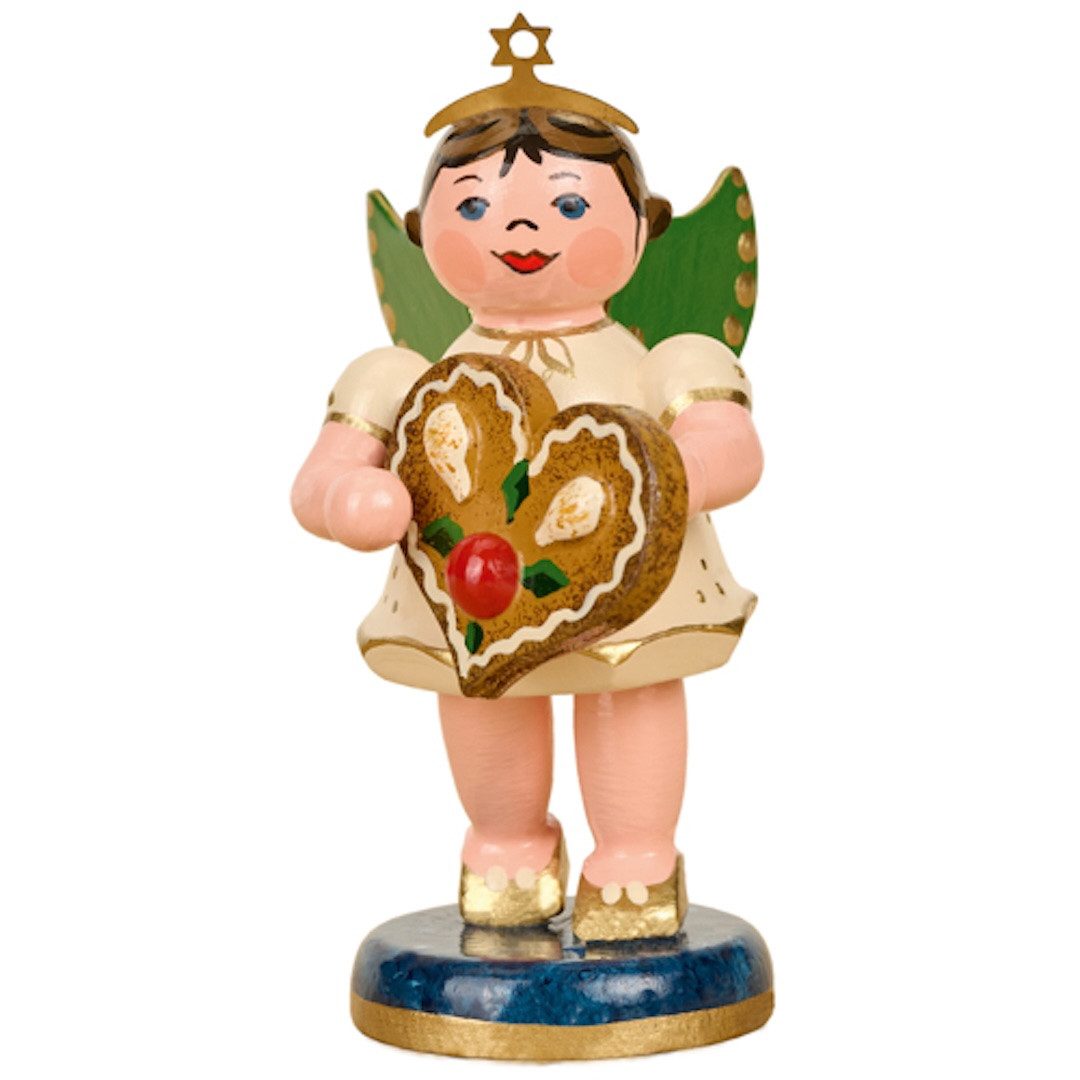 Hubrig Volkskunst GmbH Engelfigur Hubrig Engel mit Pfefferkuchenherz