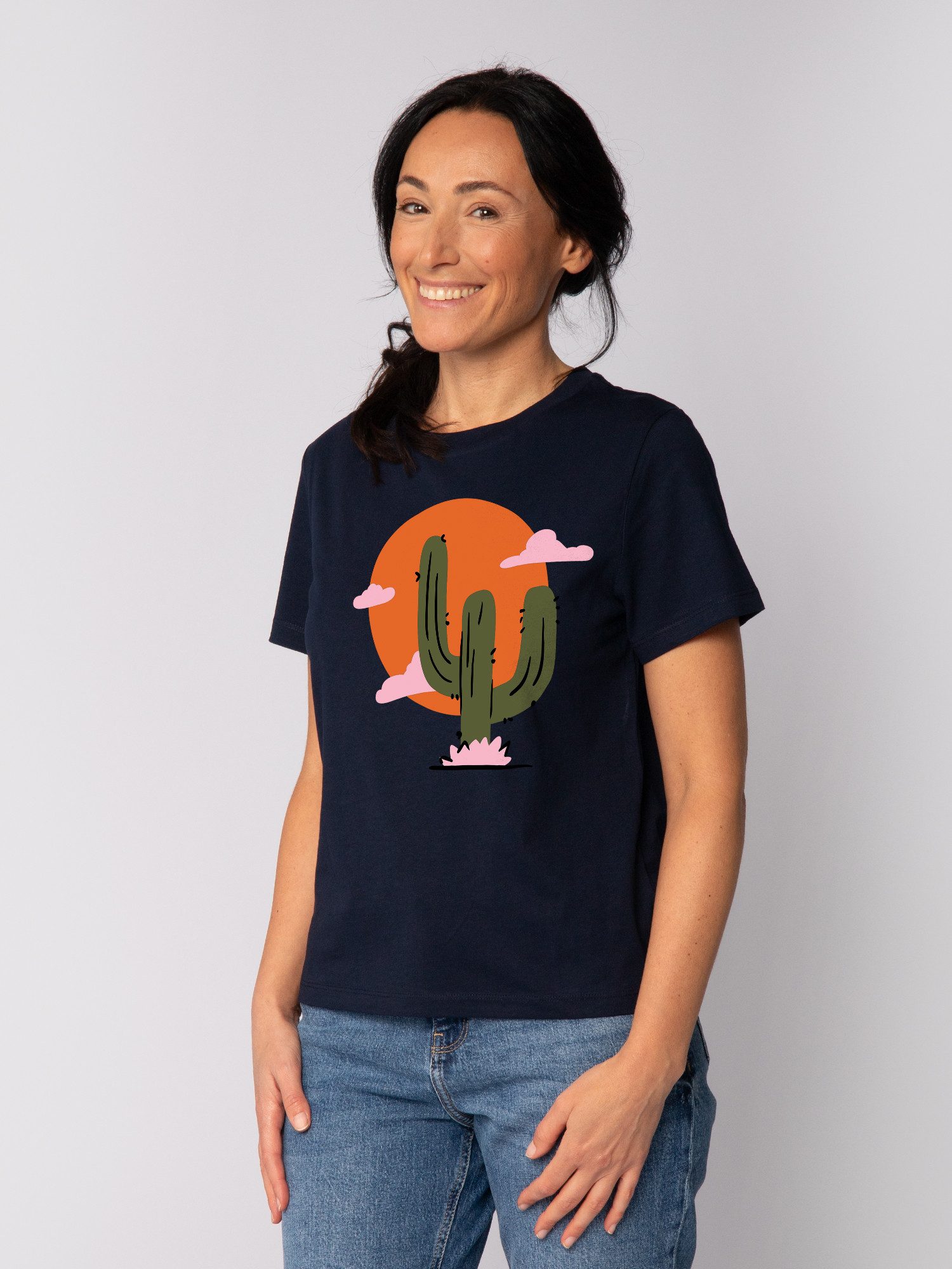 wat? Apparel T-Shirt Kaktus im Sonnenuntergang günstig online kaufen