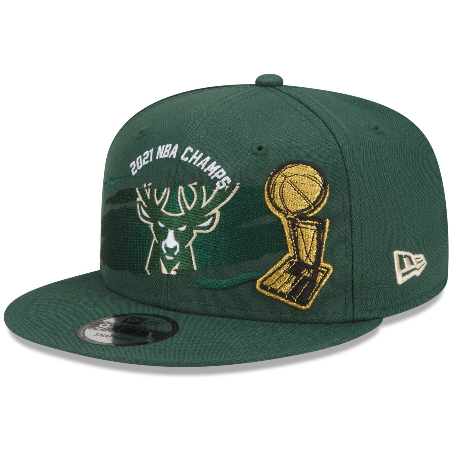 New Era Snapback Cap 9Fifty CHAMPSIONS 2021 Milwaukee Bucks günstig online kaufen